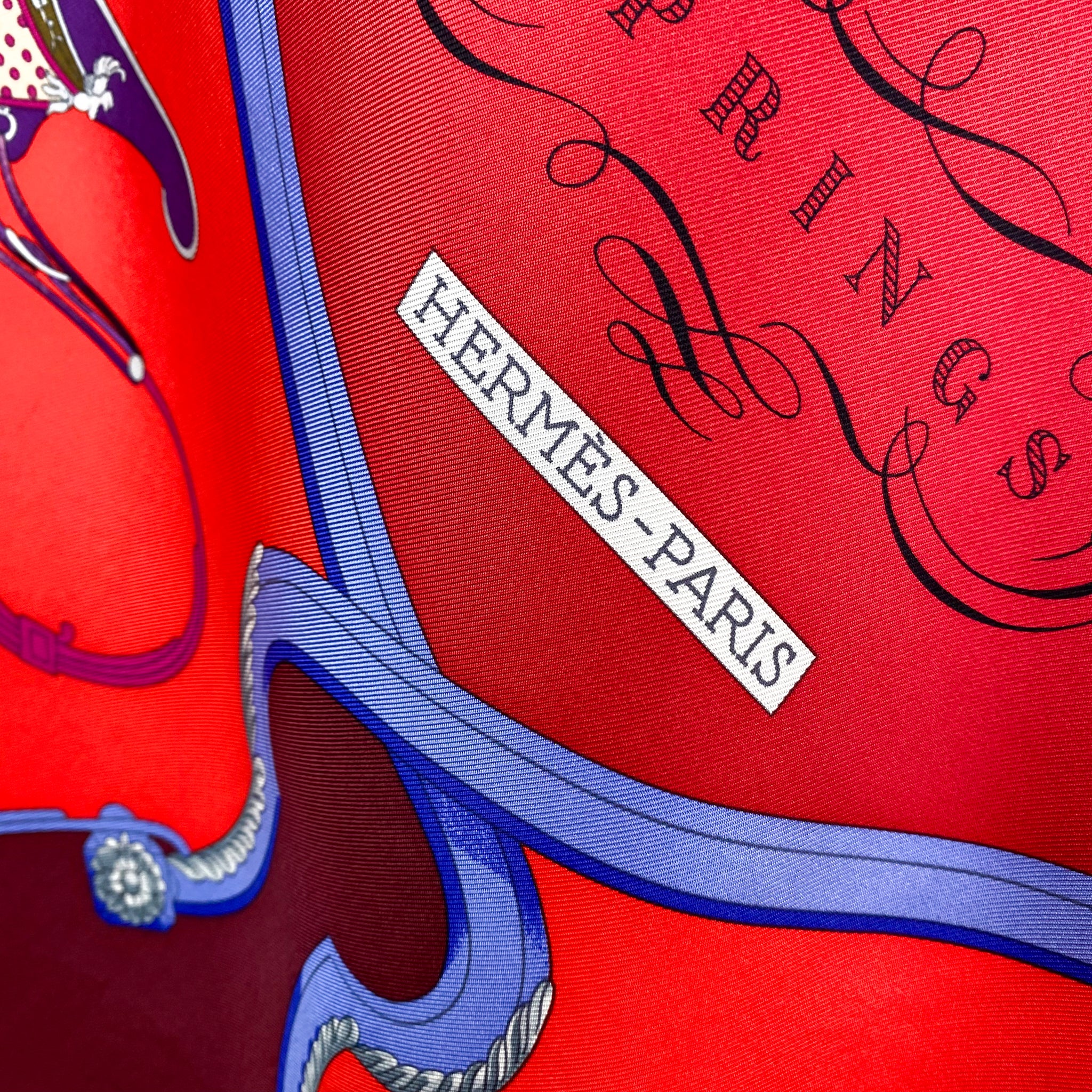 Immaculate Boxed Hermes Springs Vintage Silk Scarf
