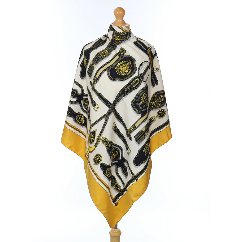Hermès Harnais Des Présidents Silk Scarf Rare