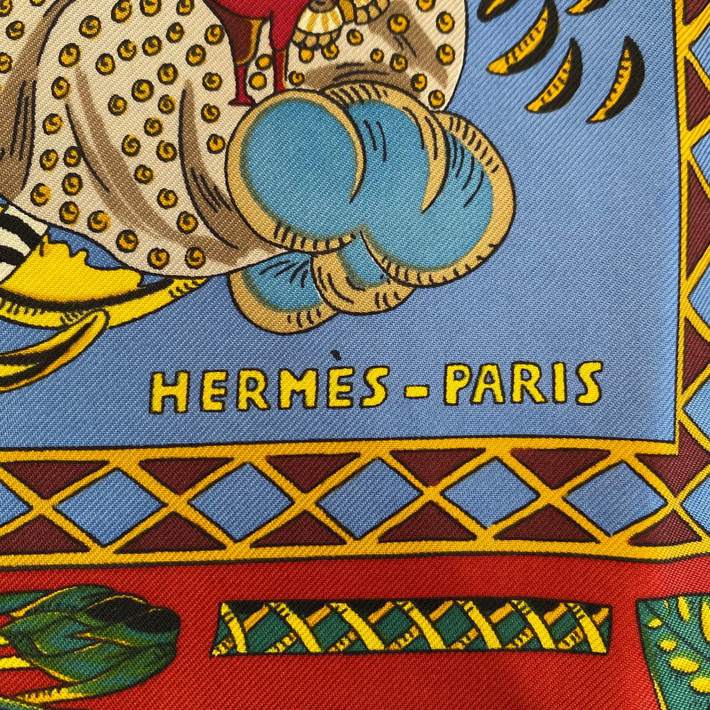 Hermès Le Tarot Silk Scarf
