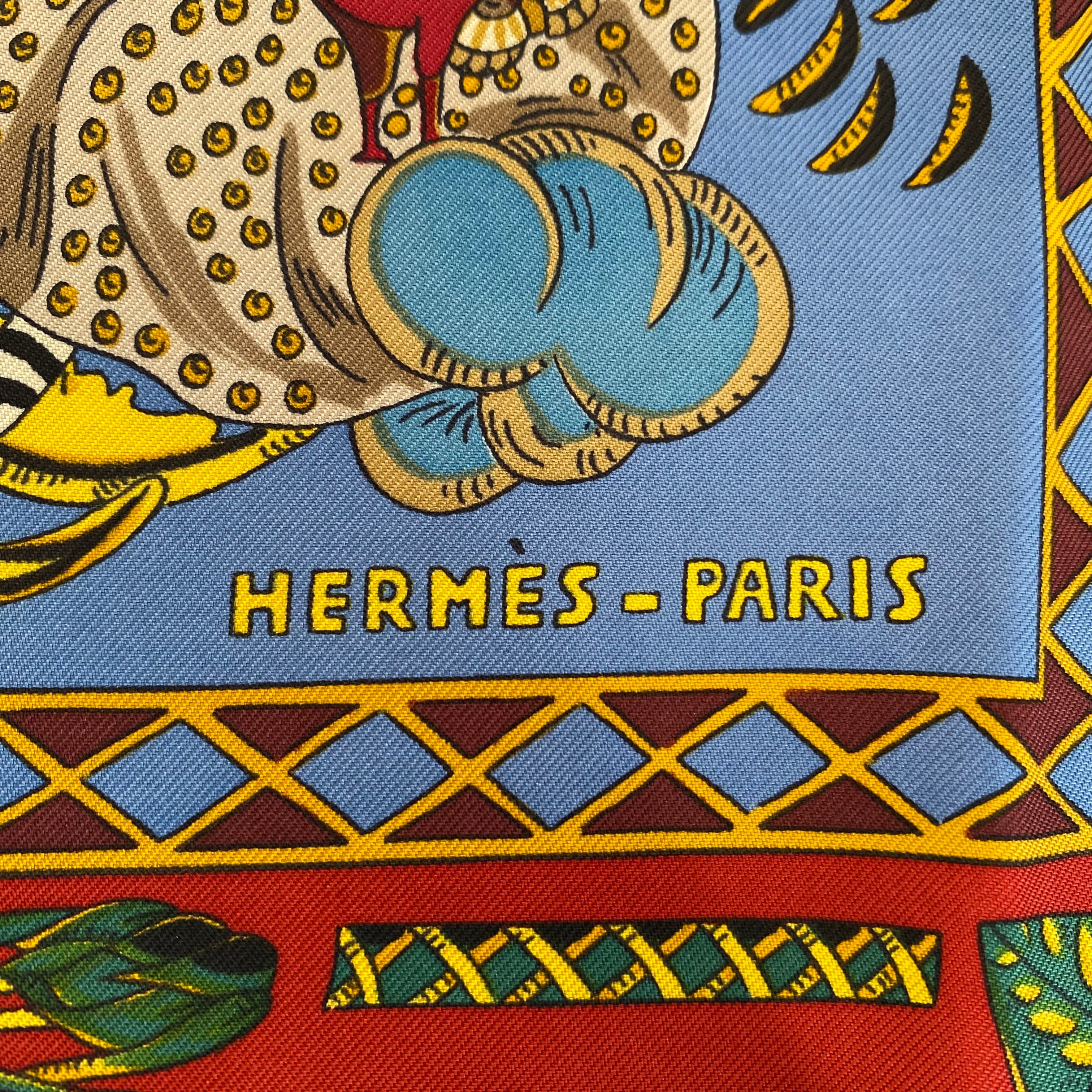 Hermès Le Tarot Silk Scarf