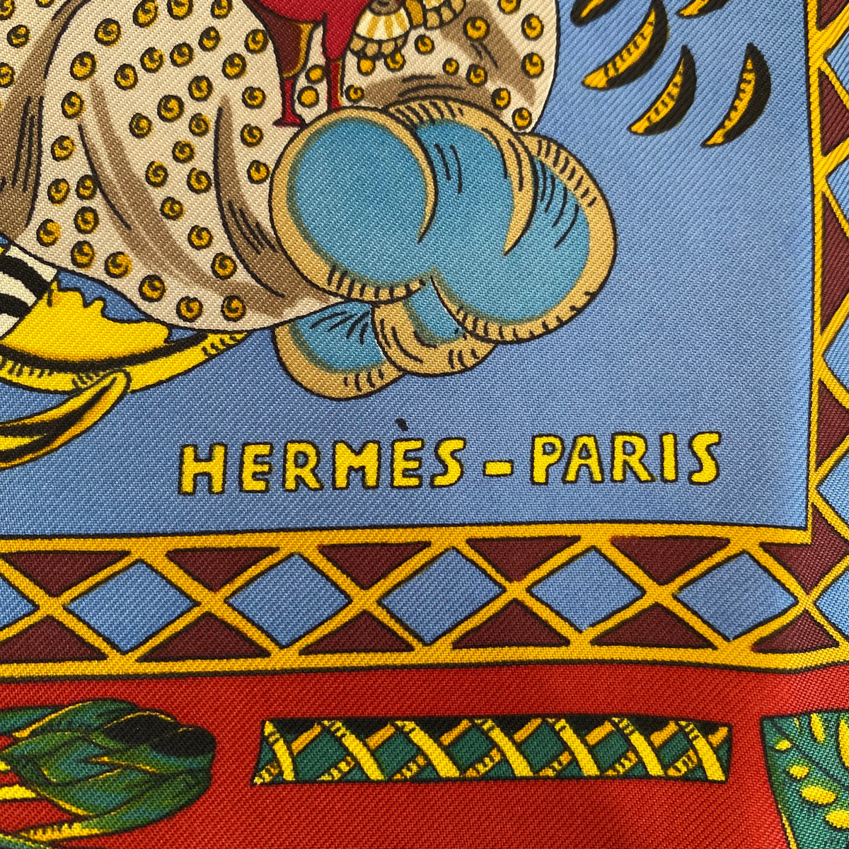 Hermès Le Tarot Silk Scarf