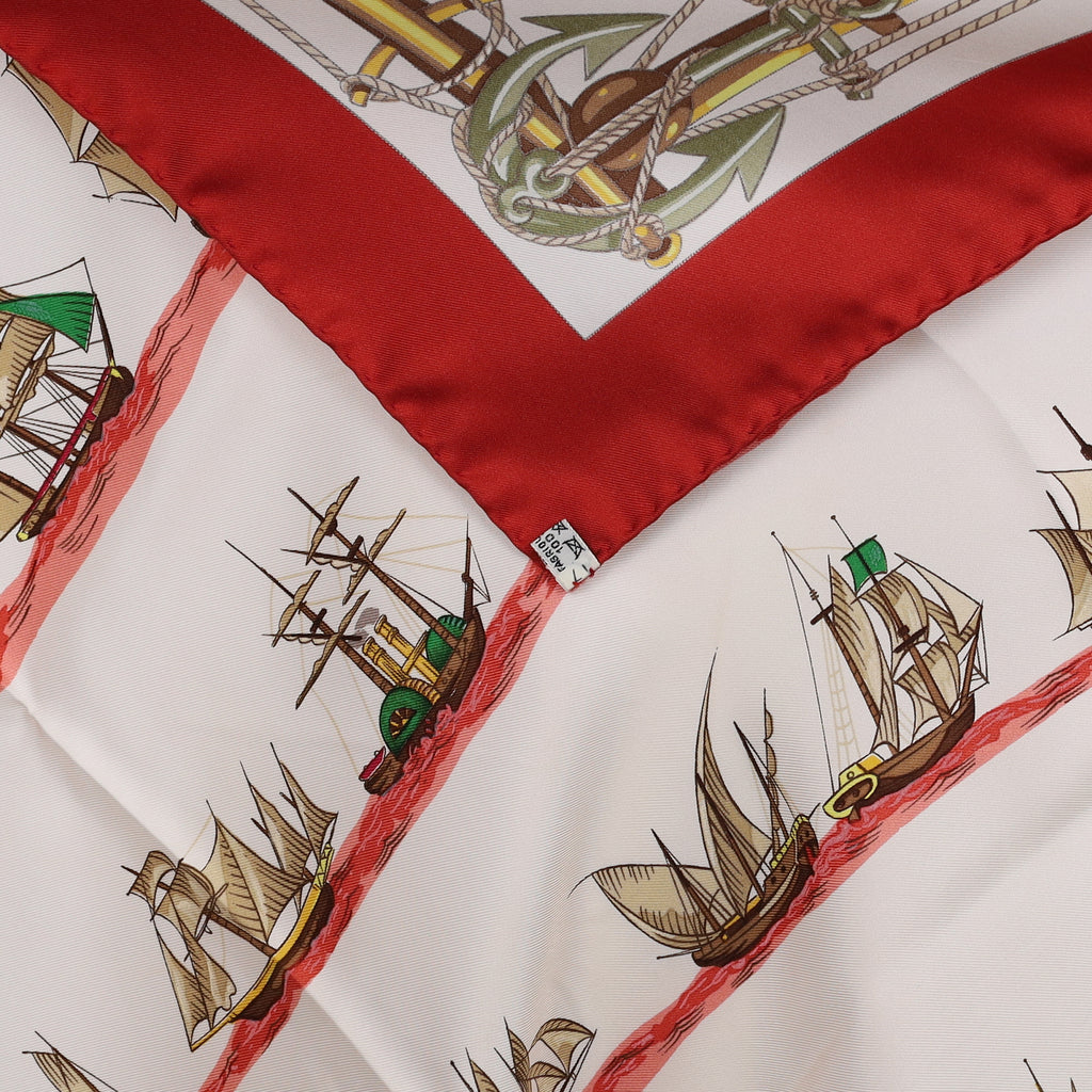 Brand New Boxed Hermès Navires d’Europe á Voiles Silk Scarf