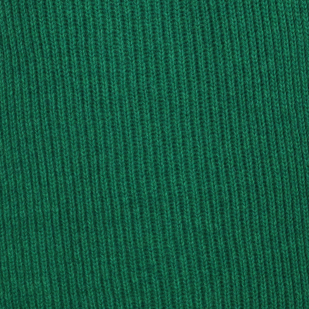 Brand New Scottish Shamrock Green Rib Cashmere Scarf