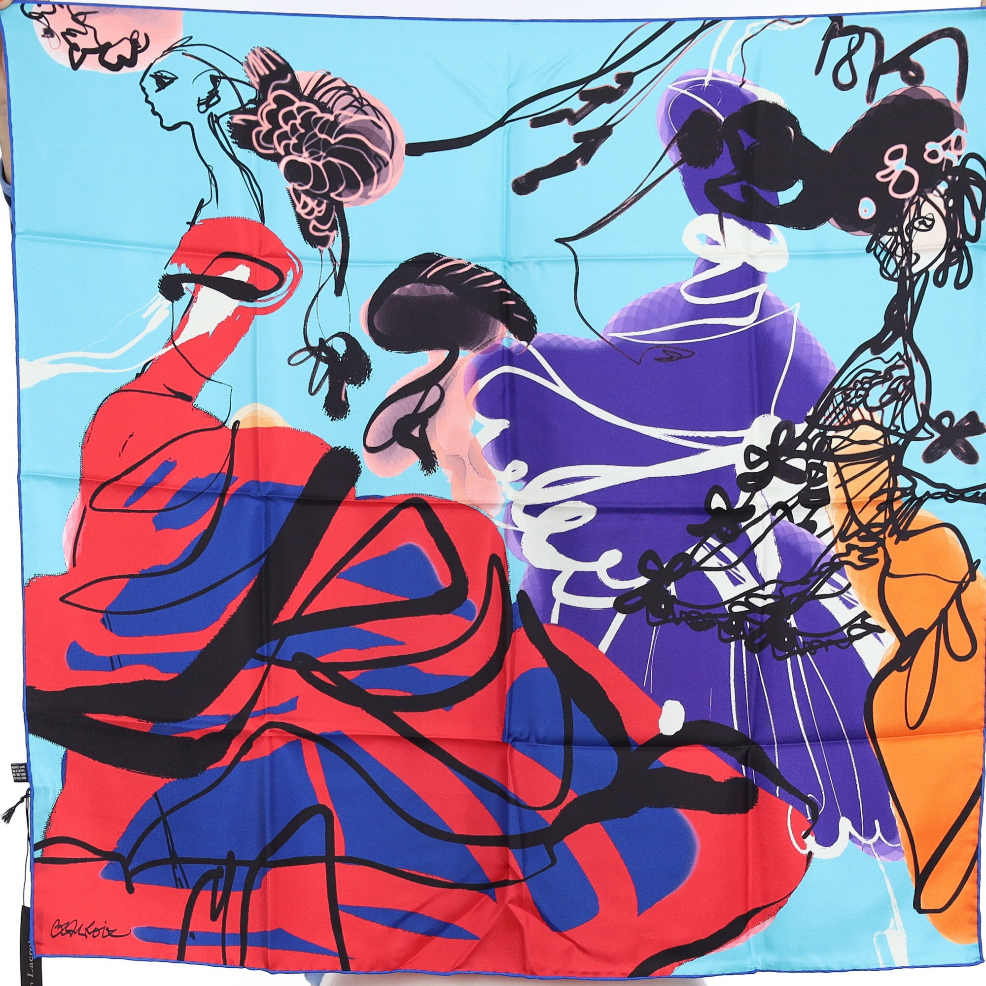 Brand New Boxed Christian Lacroix Silk Scarf