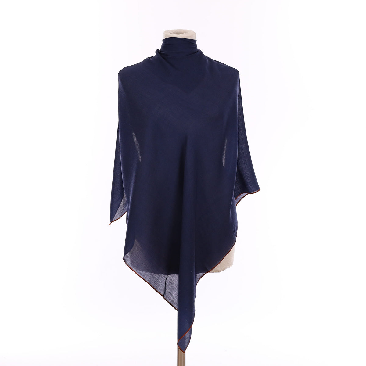 Brand New Loro Piana Cashmere Blend Navy Blue Scarf