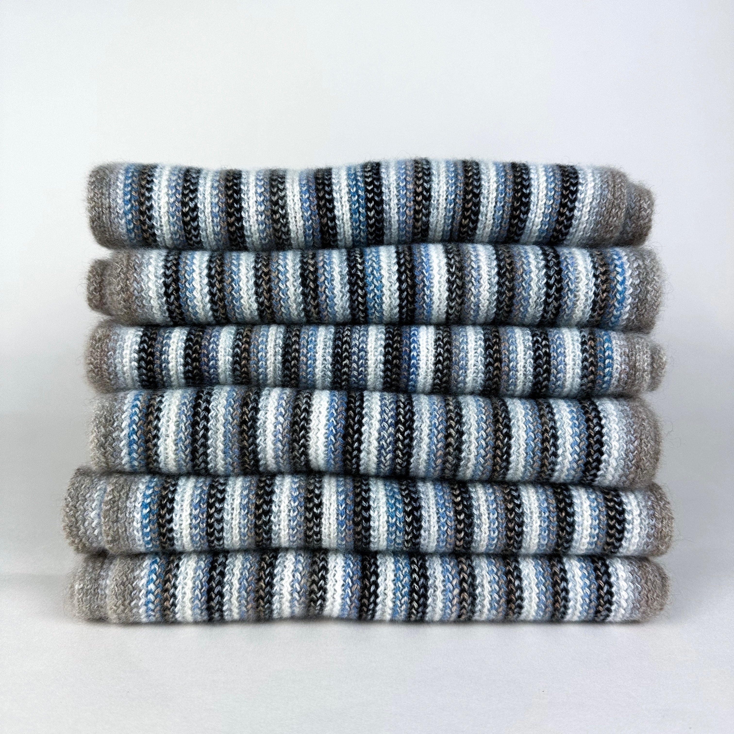 Brand New Scottish Multicoloured Muted Striped Scarf