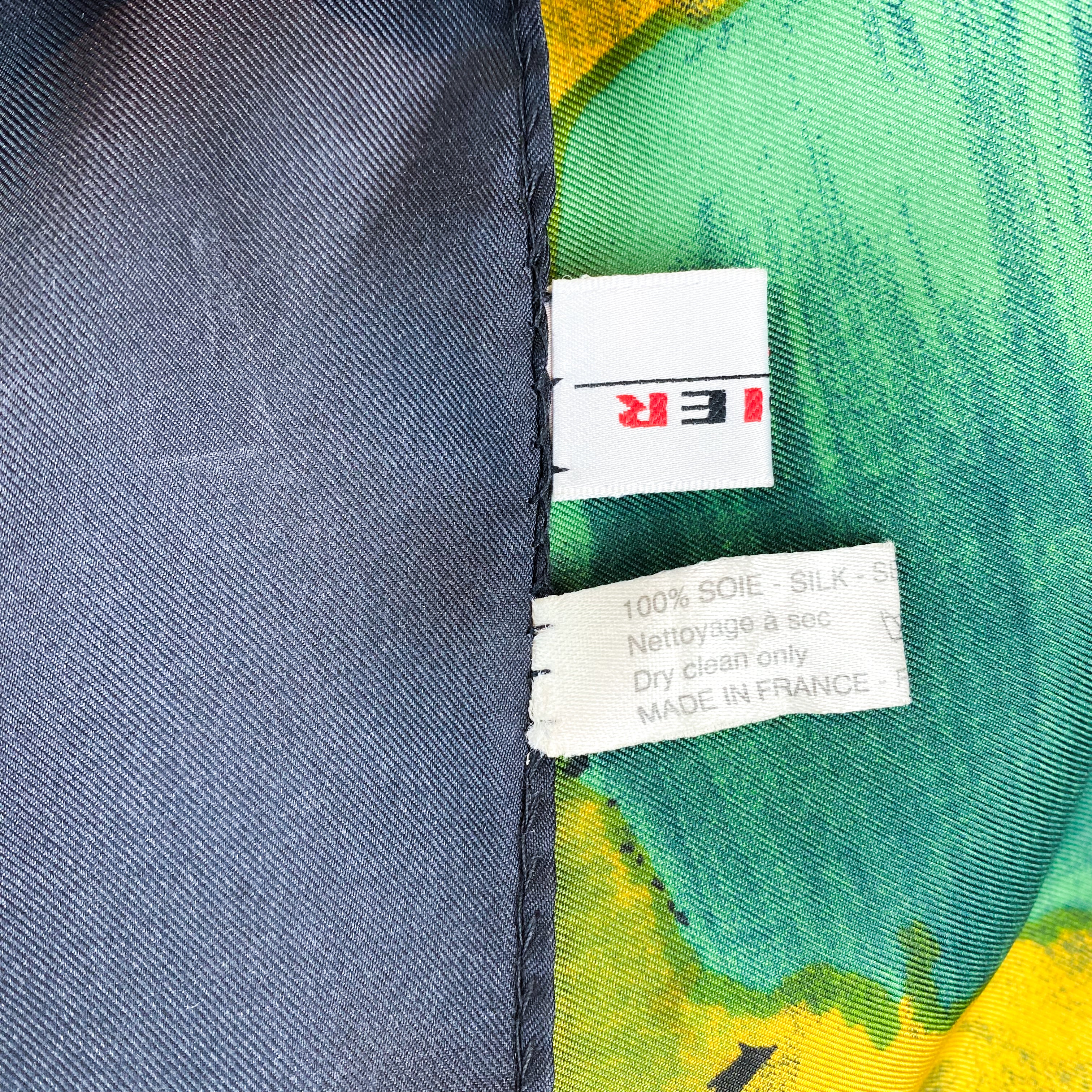 Stunning Rodier Designer Vintage Silk Scarf