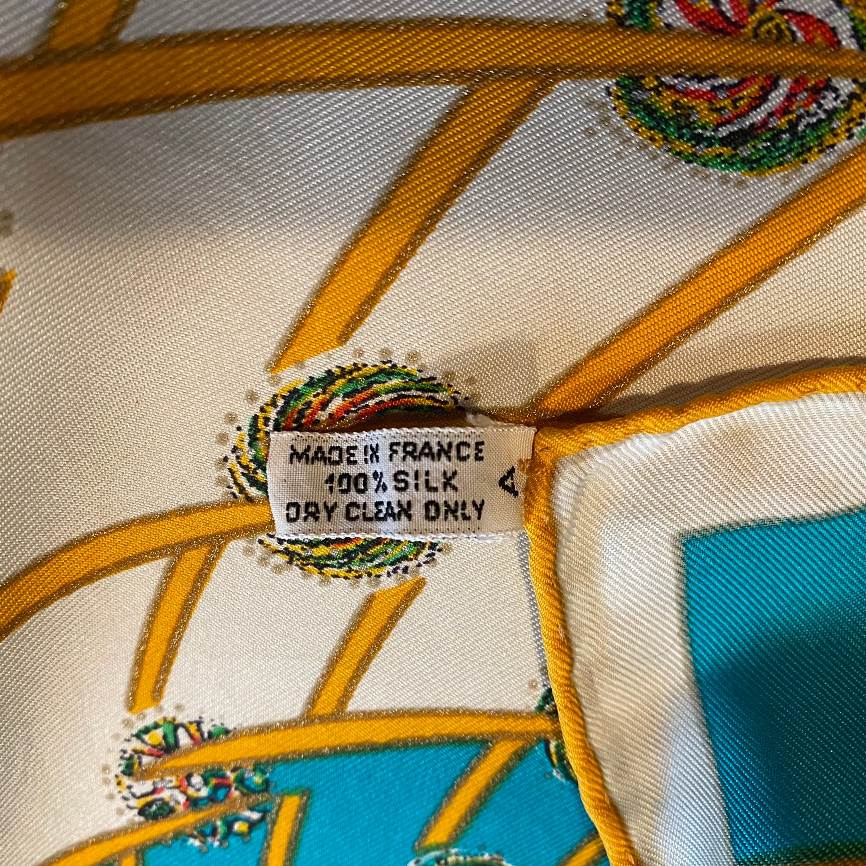 Hermès Les Feux de L’Espsce Silk Scarf Quite Rare
