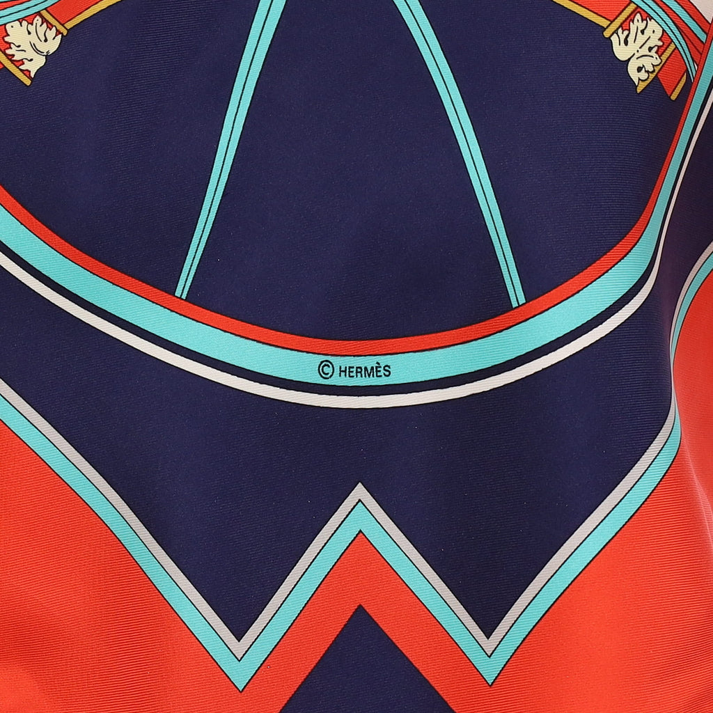 Hermès Washington’s Carriage Silk Scarf