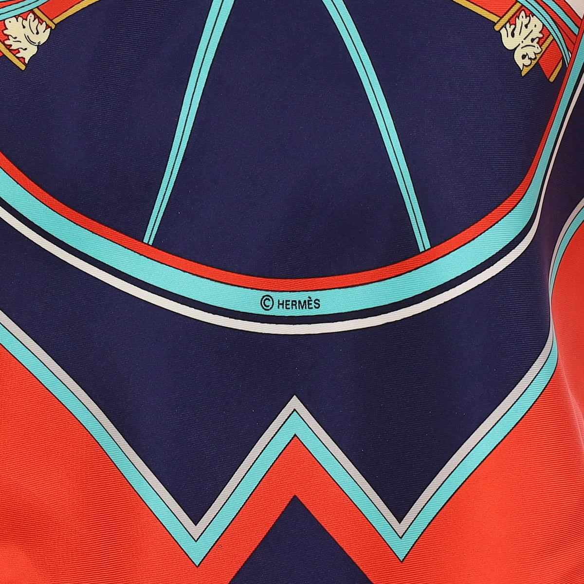 Hermès Washington’s Carriage Silk Scarf