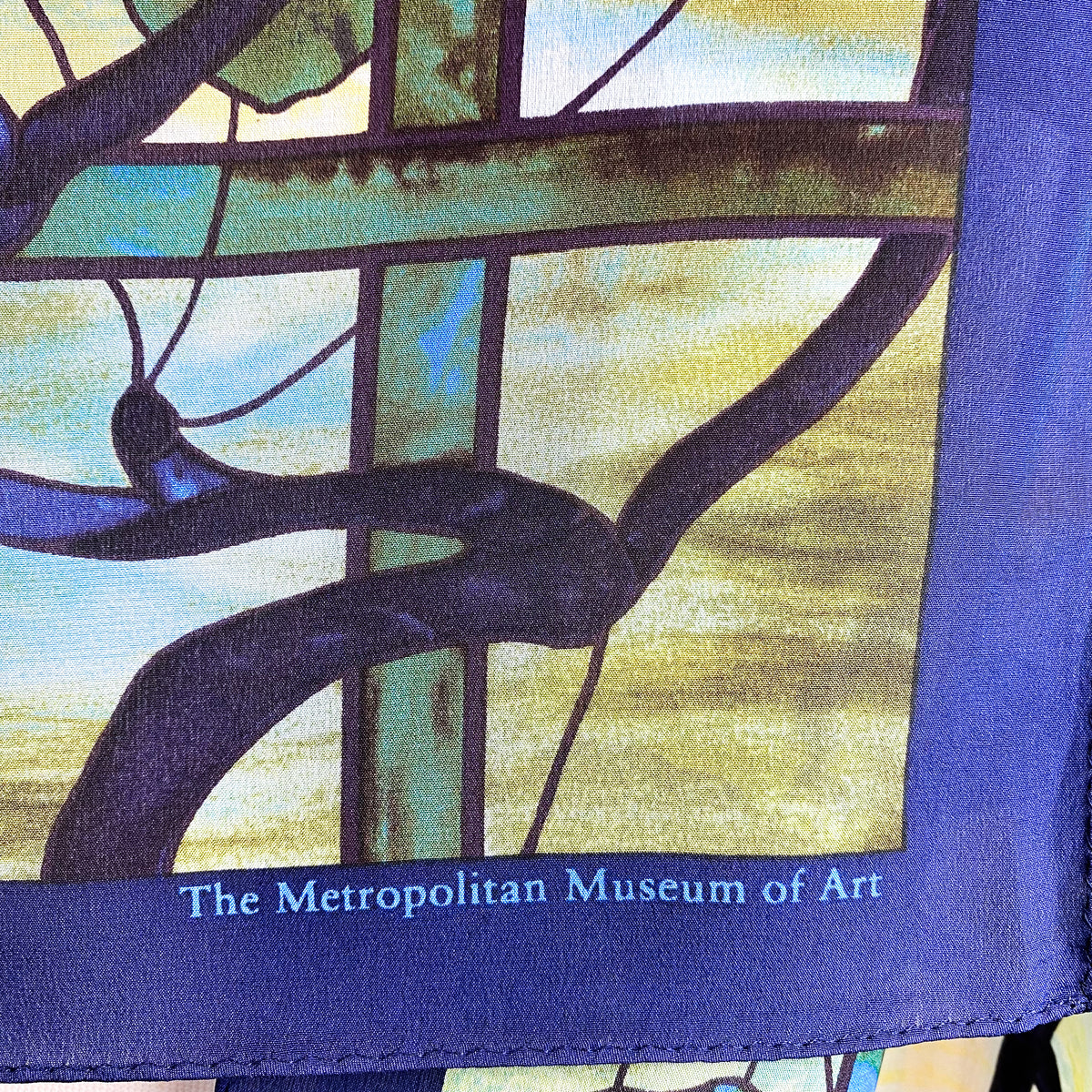 Long Window Vine Silk Scarf