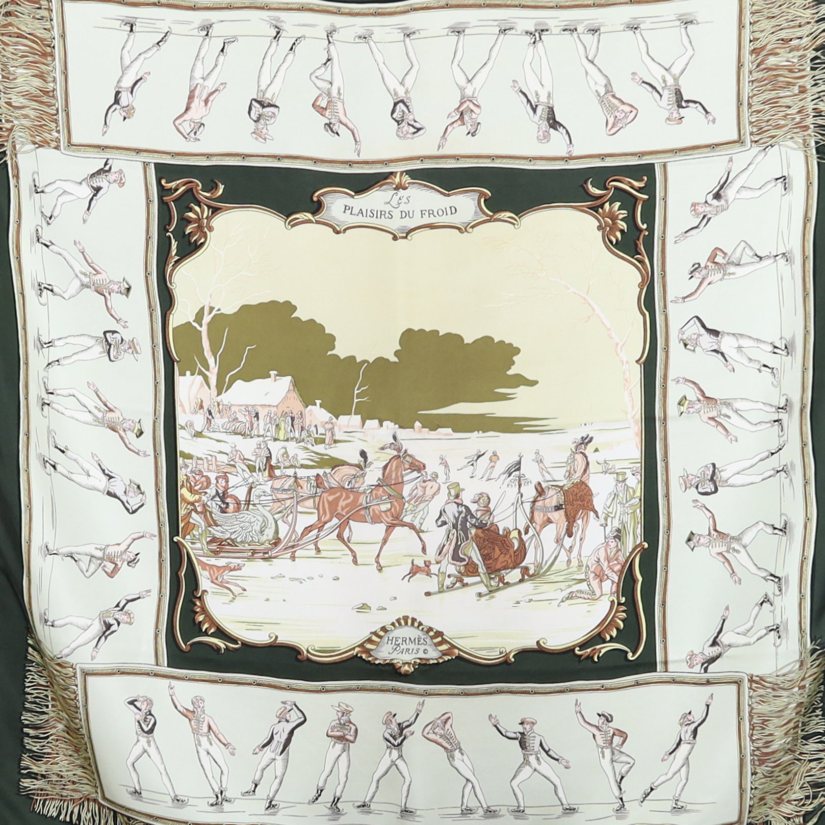 Hermès Plaisirs Du Froid Silk Scarf