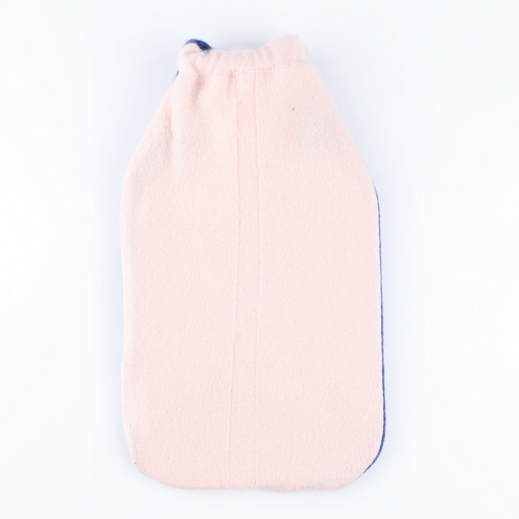 Deep Blue and Ice Pink Star Cashmere Large Hot Water Bottle
