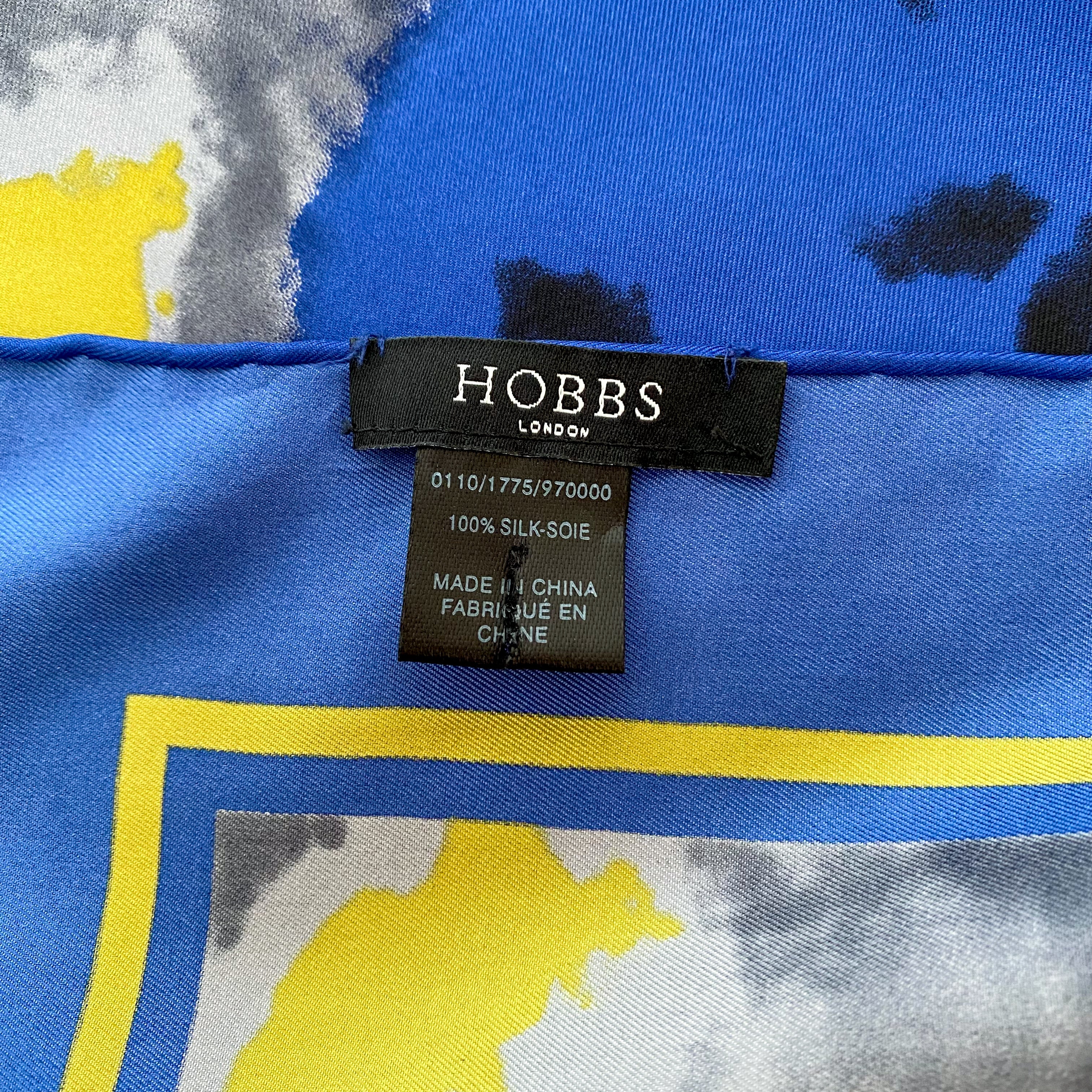 Immaculate Hobbs Abstract Silk Scarf