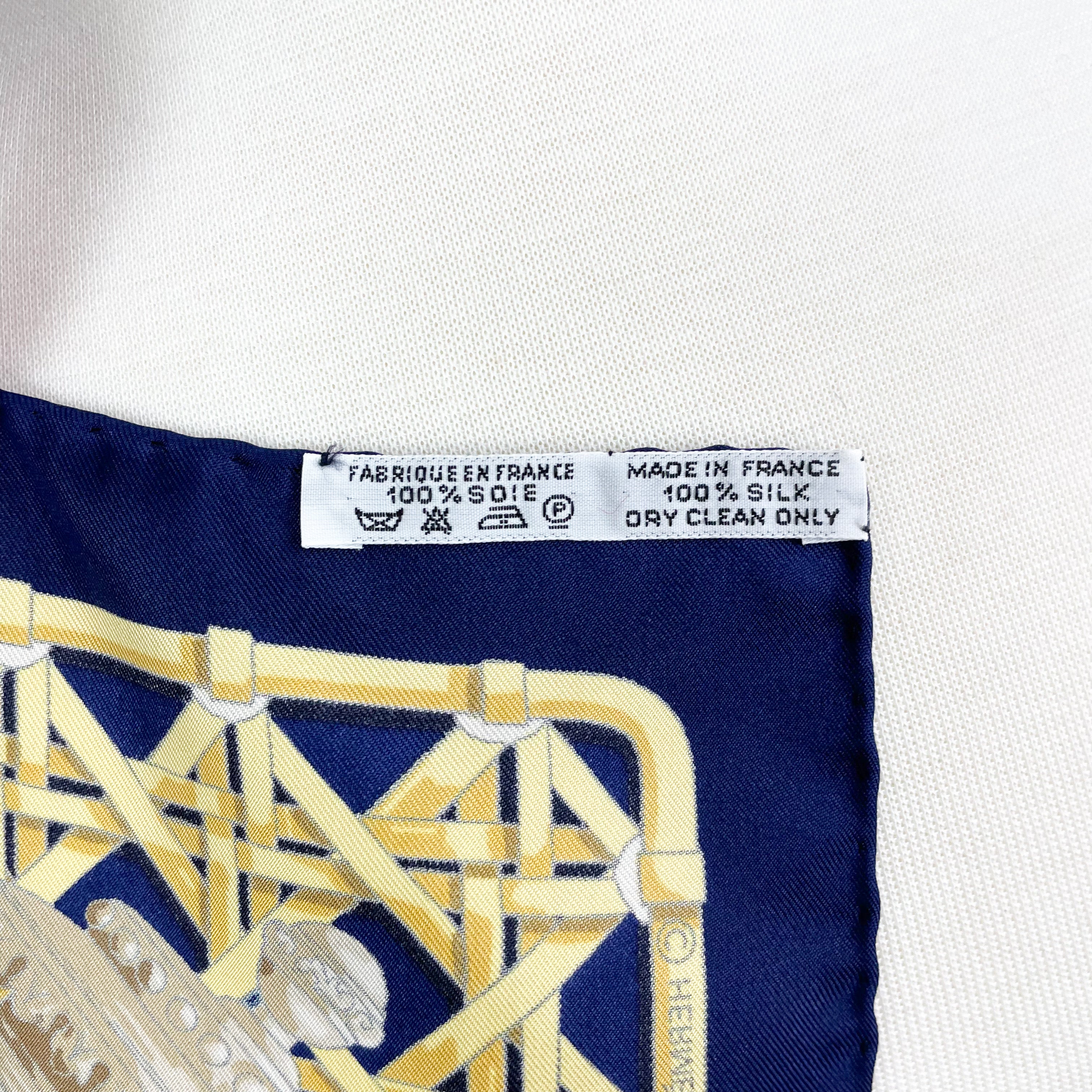 Boxed Hermes Feux de Route Designer Silk Scarf