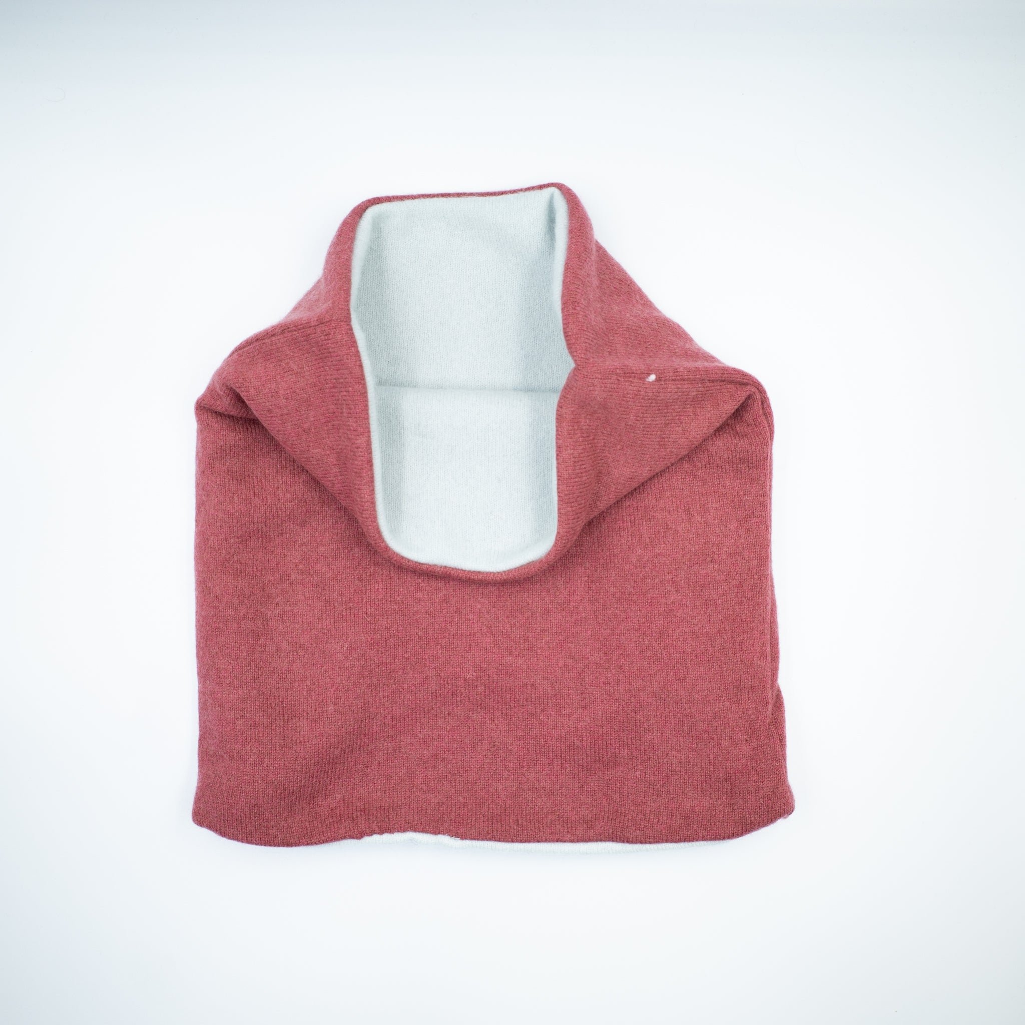 Old Rose and Palest Blue Luxury Double Layered Snood