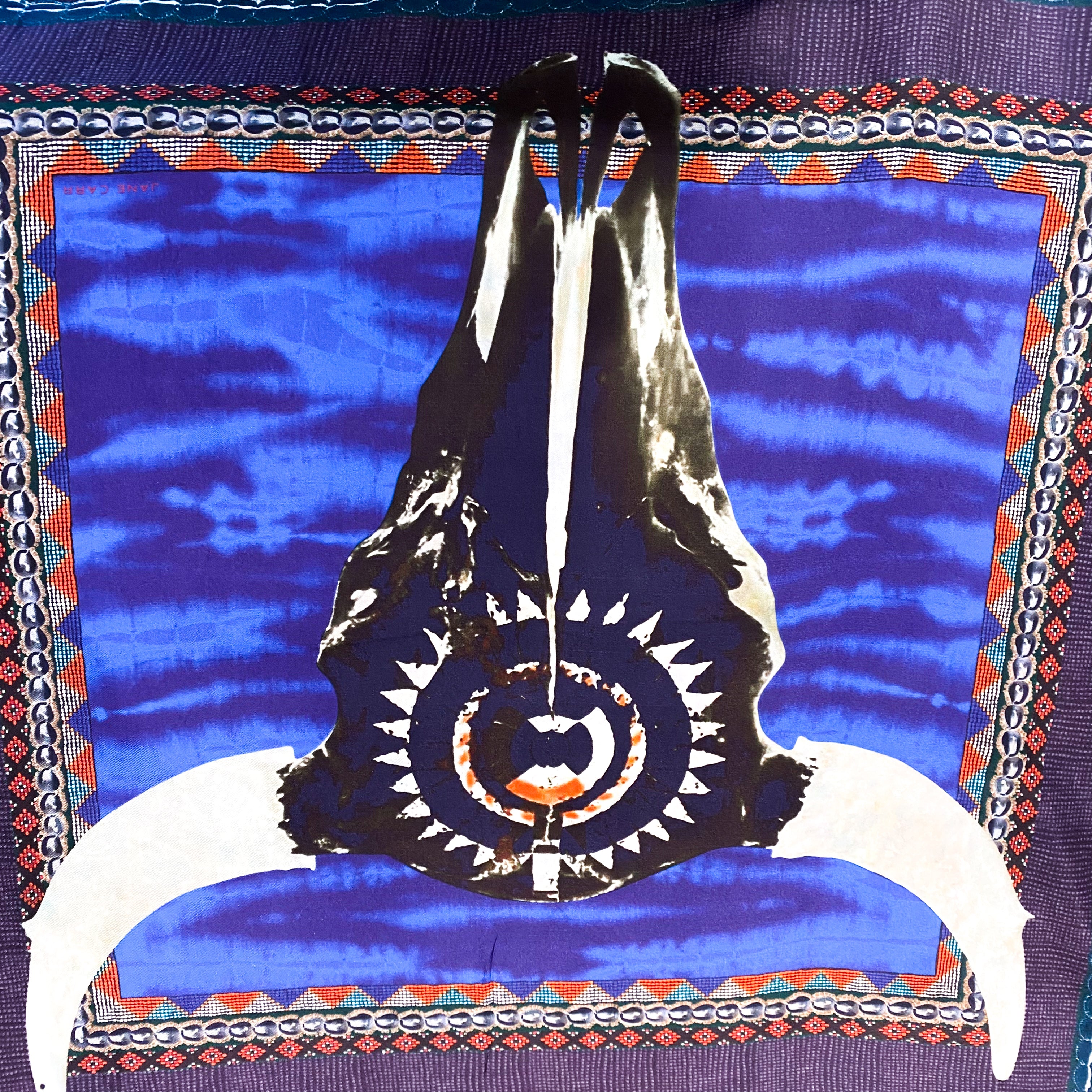 Extra Large Jane Carr Designer Silk Scarf