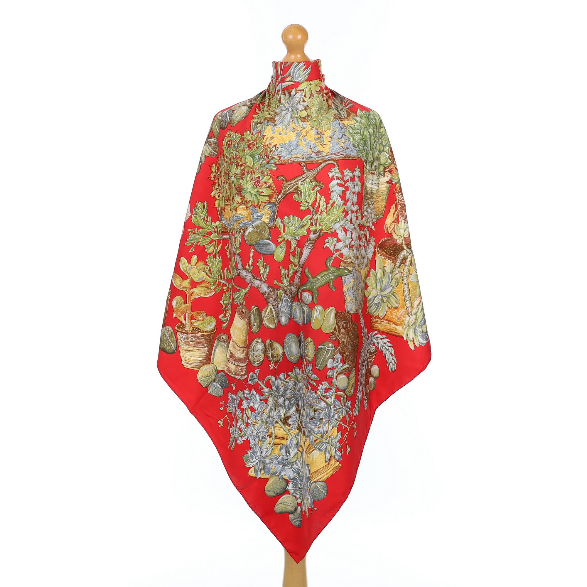 Hermès Jardins Secret Silk Scarf
