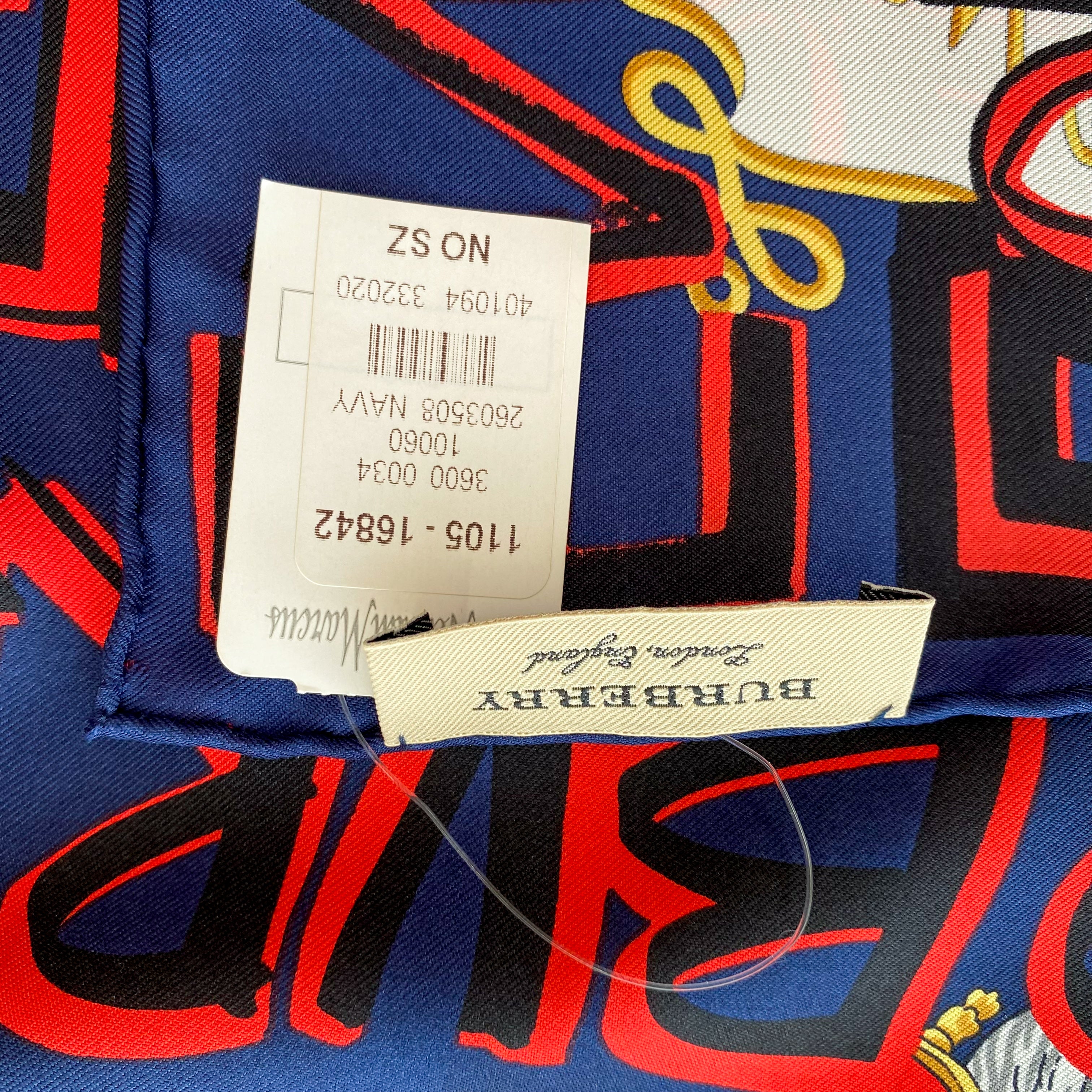 Boxed Brand New Burberry London Silk Scarf