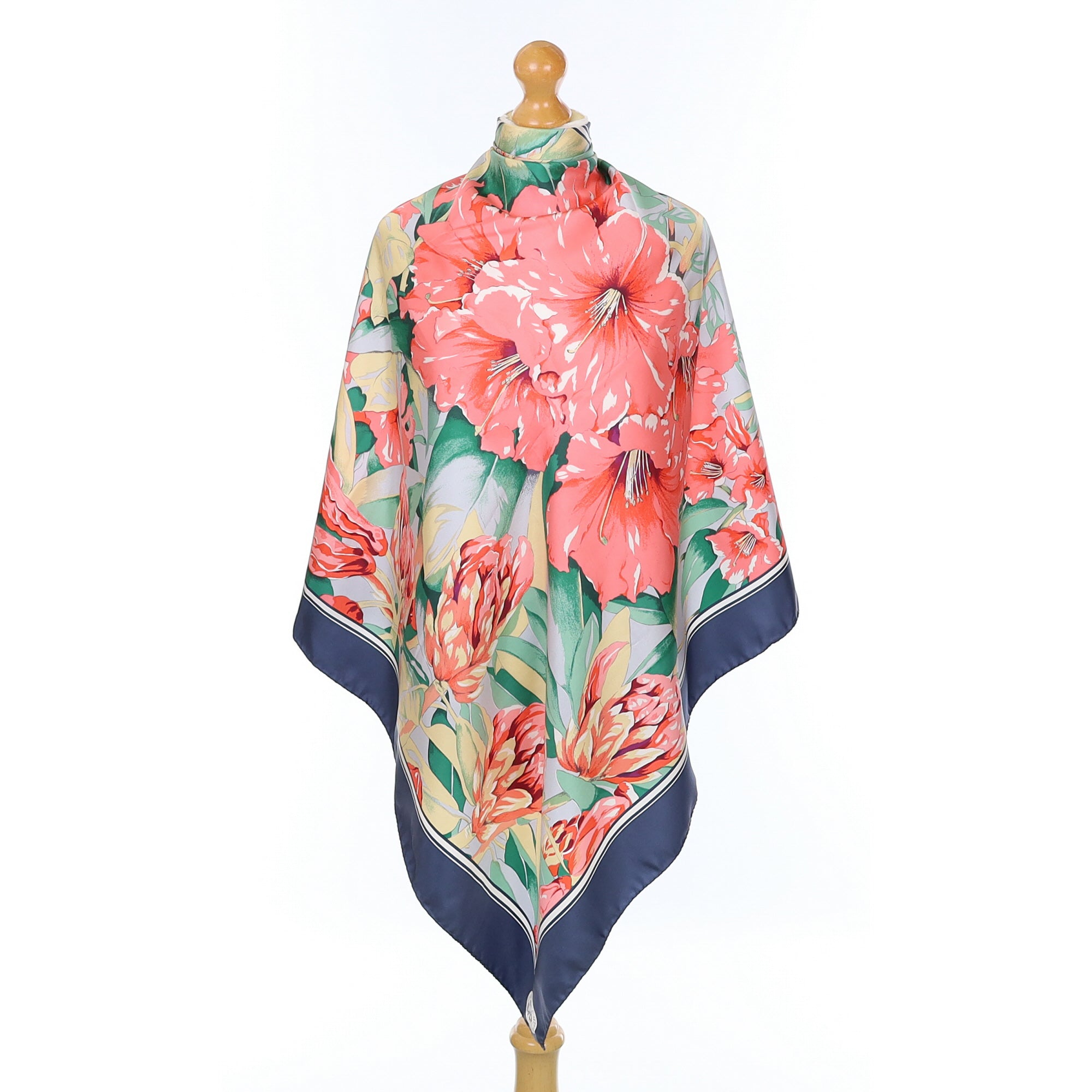 Boxed Caroline de Rothschild Floral Silk Scarf