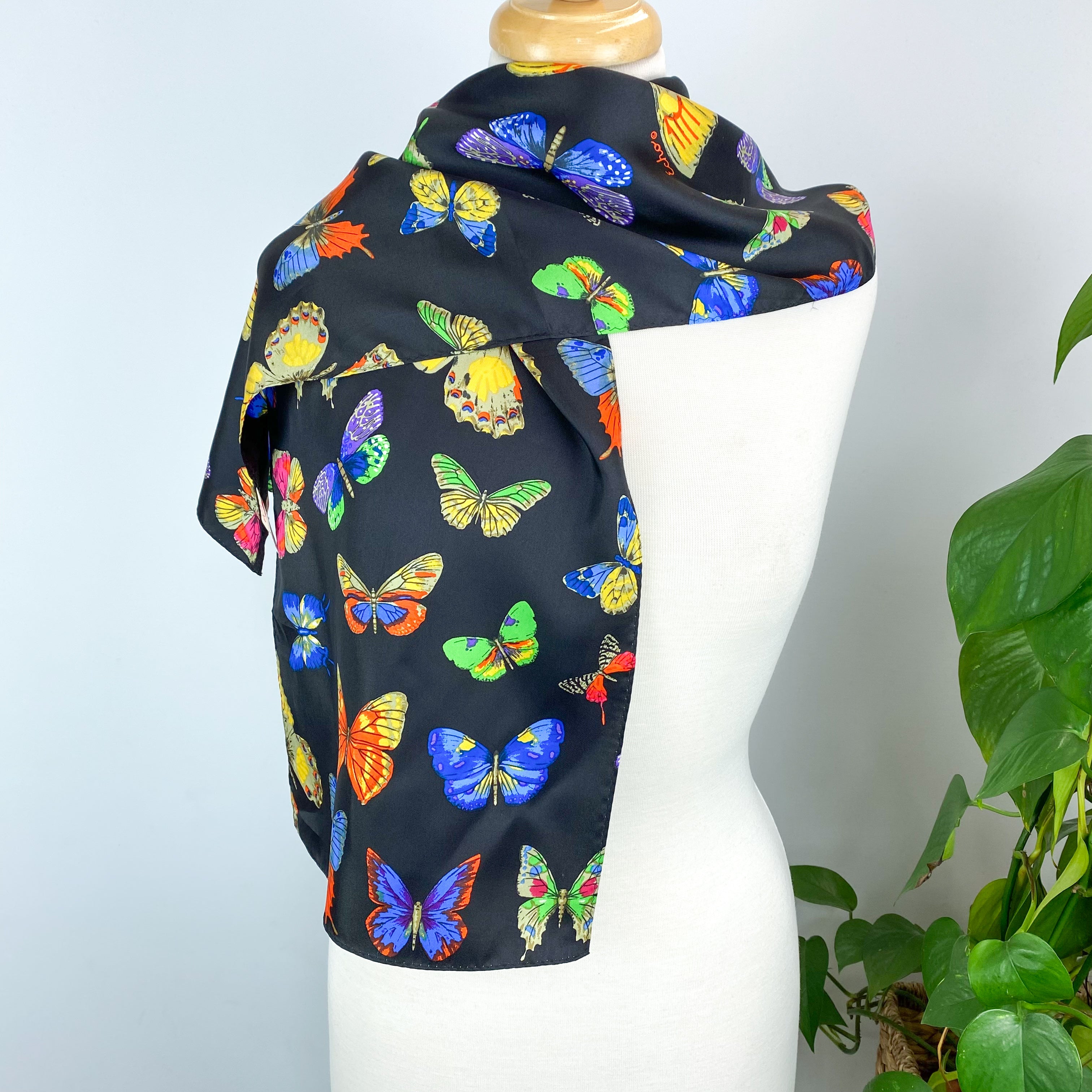 Echo Butterfly Long Silk Scarf