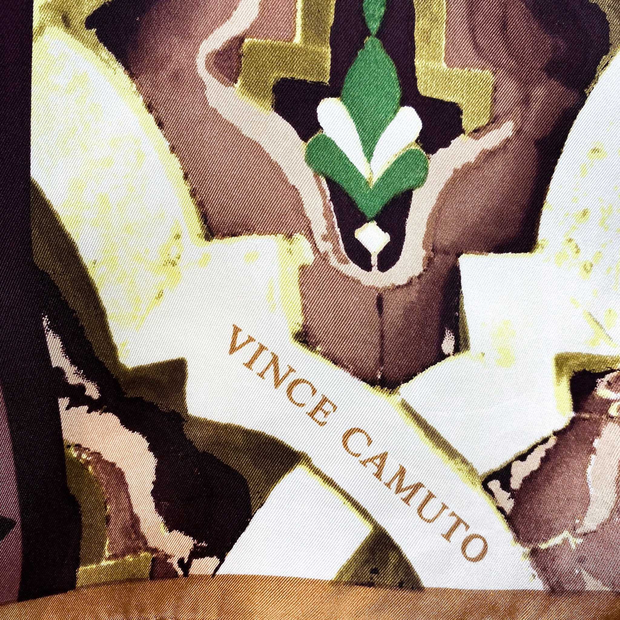 Large Vince Camuto Abstract Silk Scarf