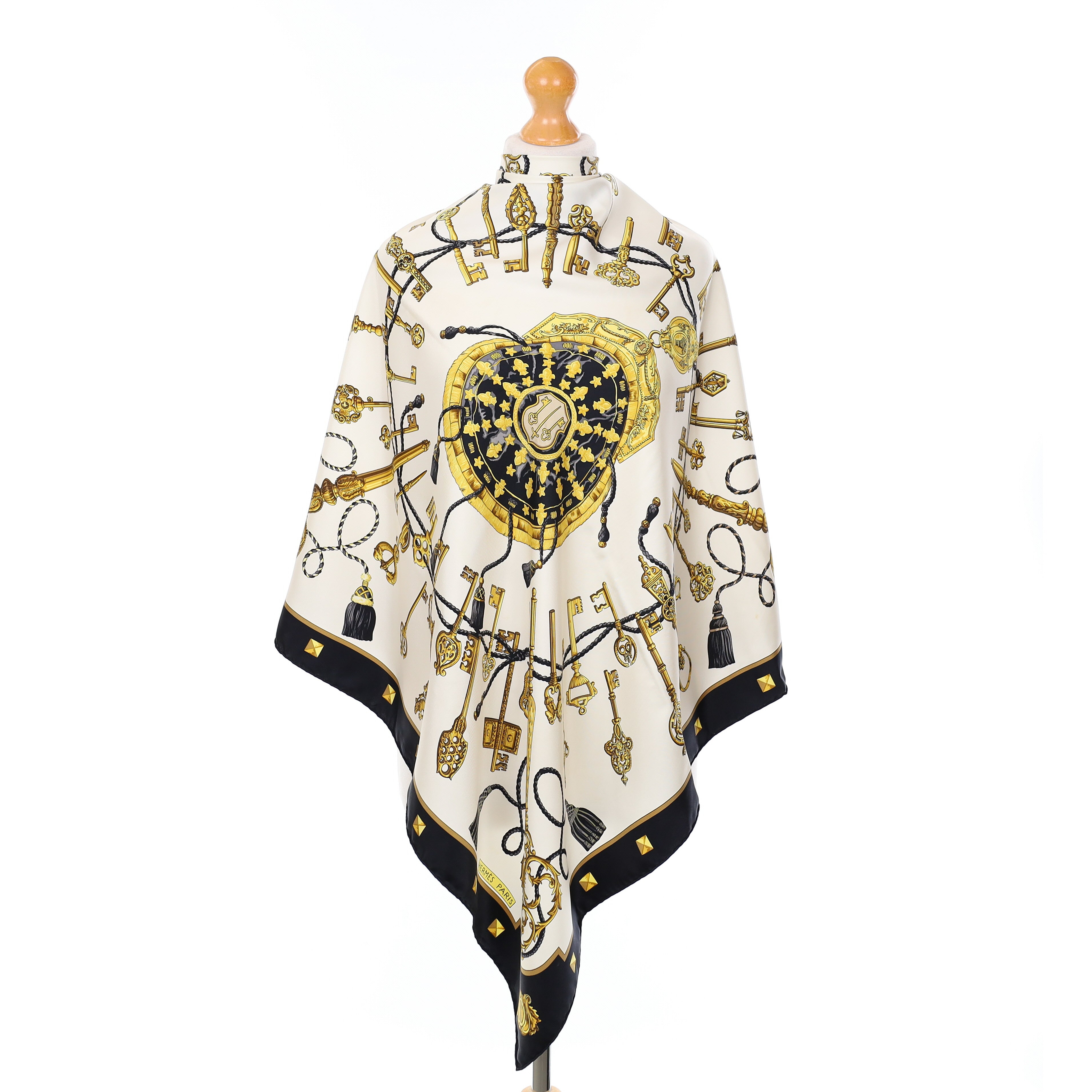 Hermès Les Clés Silk Scarf