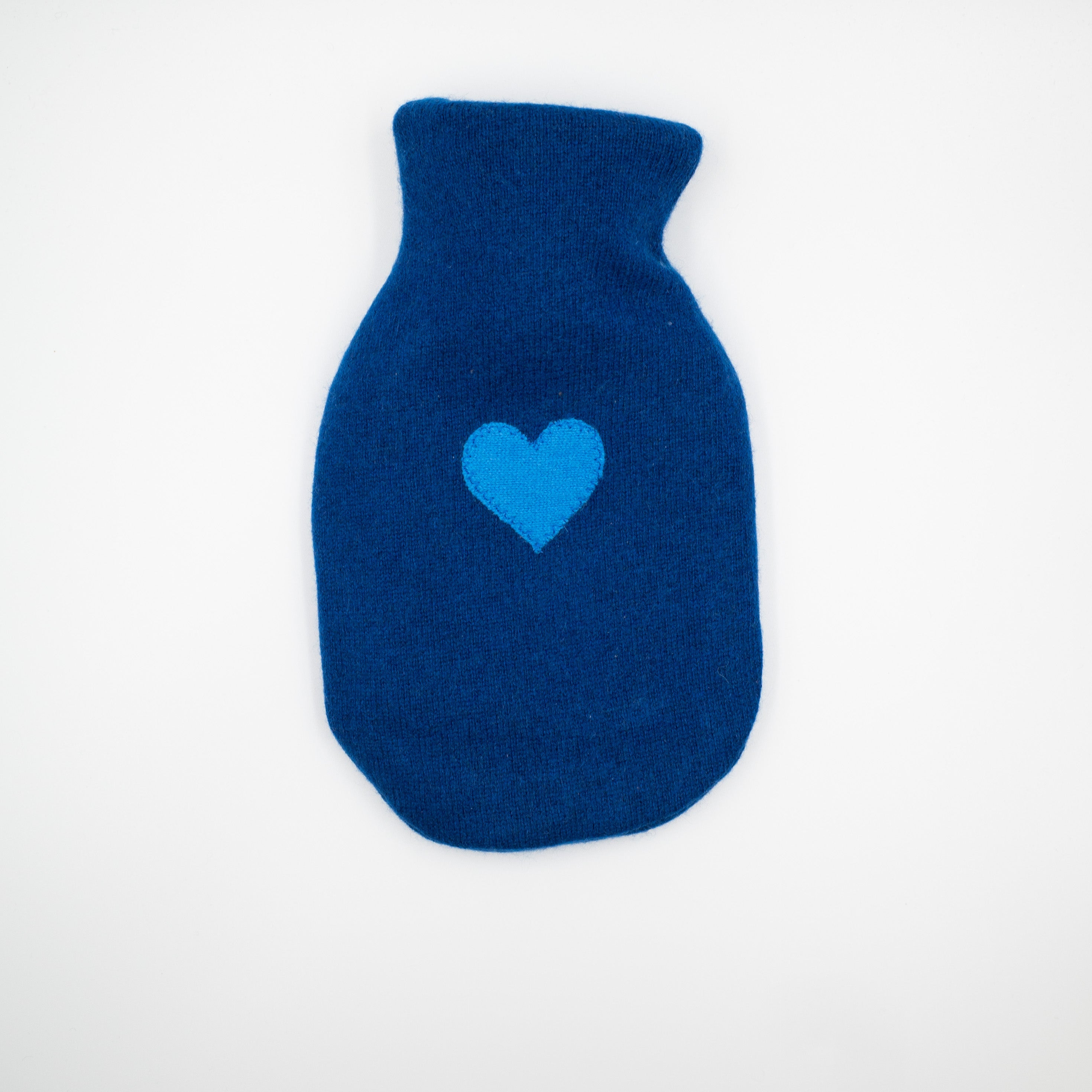 Indigo Blue Cashmere Small Hot Water Bottle