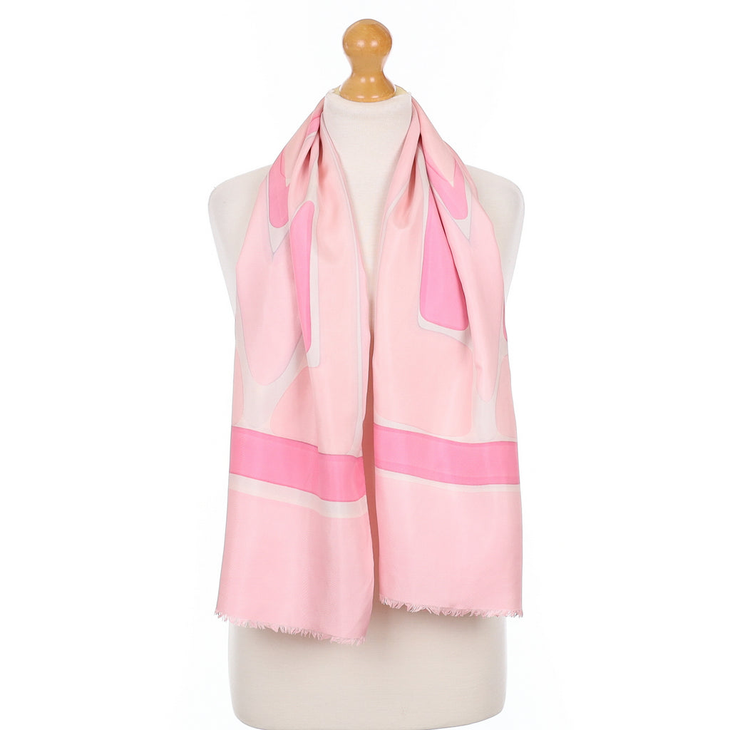 1970’s Pink Vintage Silk Scarf