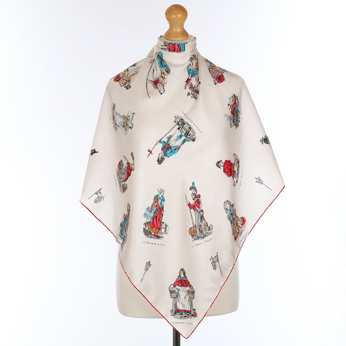 Historical Figures Vintage Silk Scarf