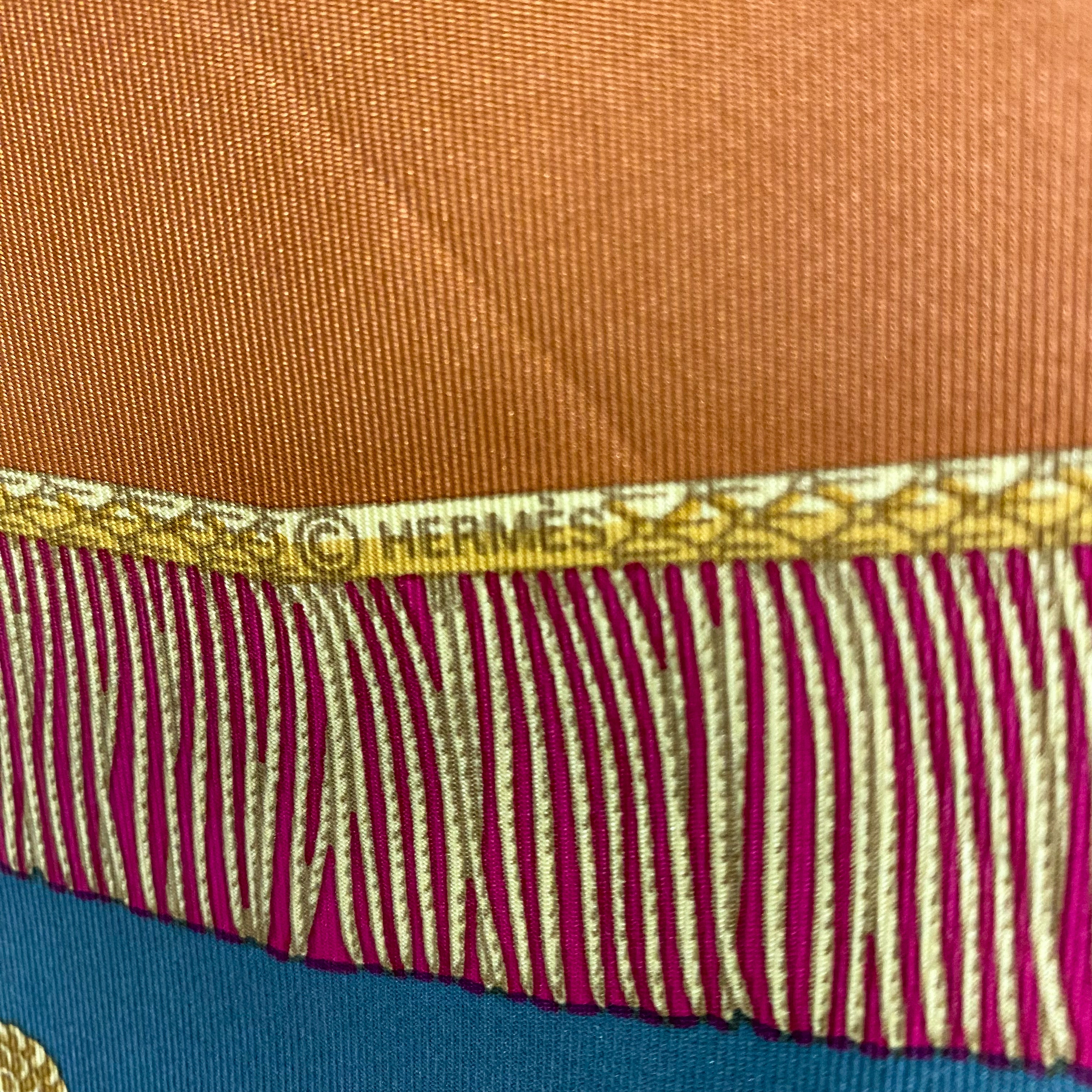 Immaculate Hermès Poste Et Cavalerie Silk Scarf
