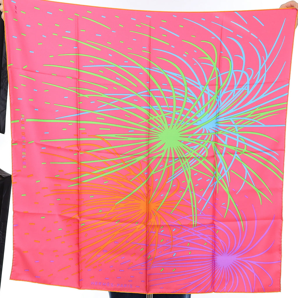 Brand New Boxed Hermès Pluie D’Etincelles Silk Scarf Quite Rare