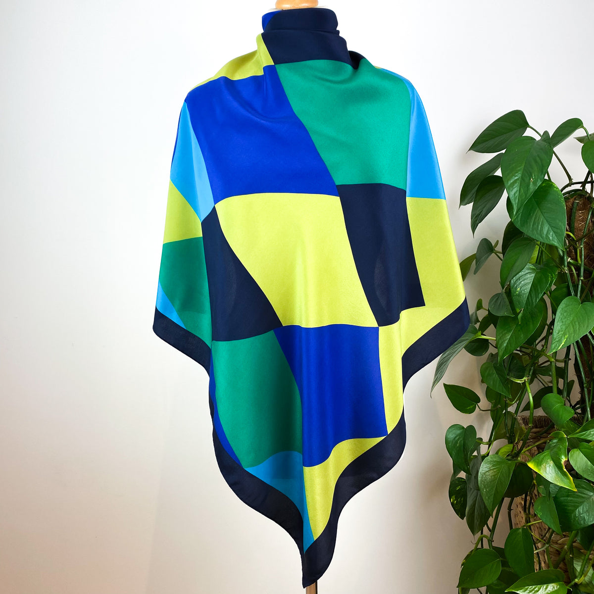 Large Colourful Italian Silk Scarf