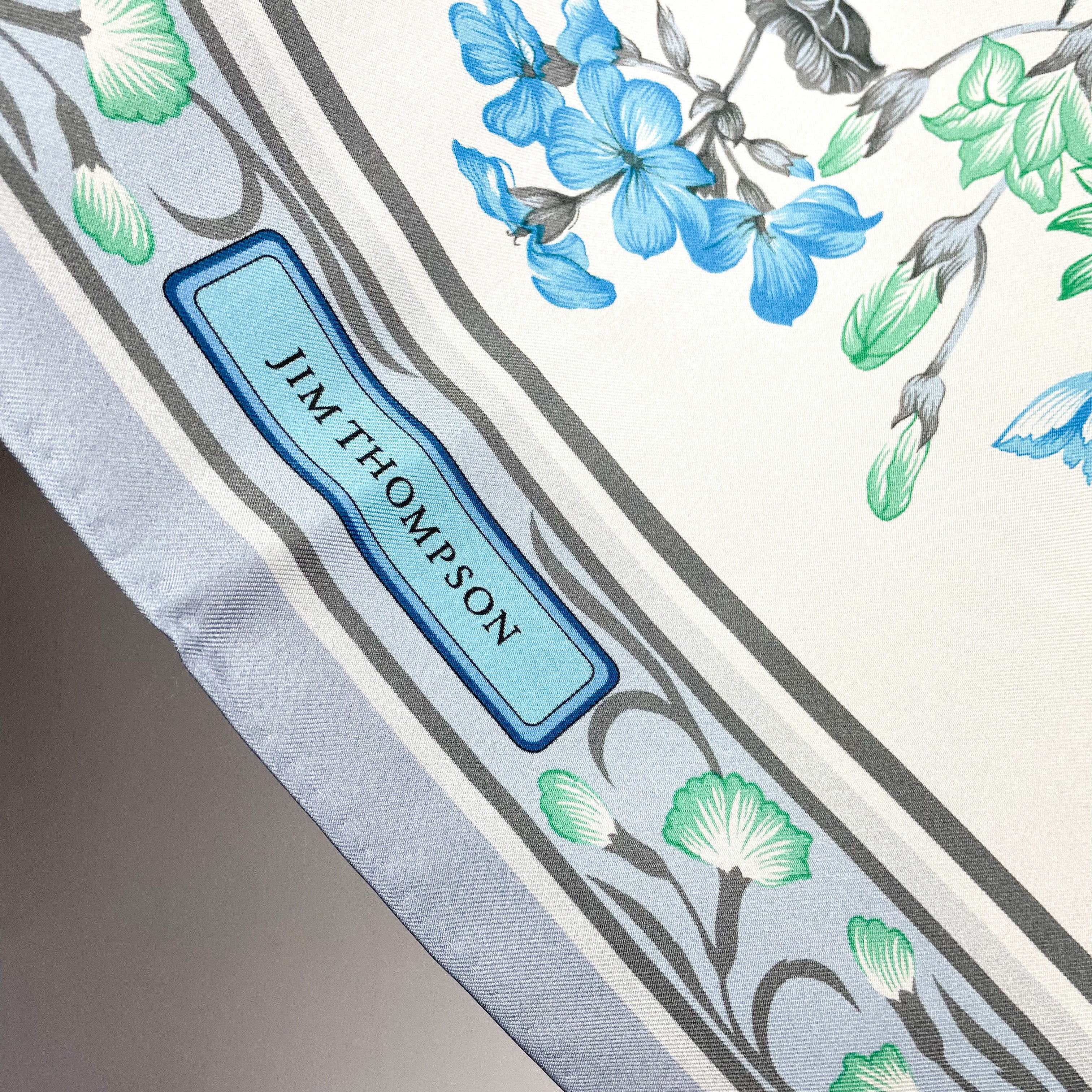 Brand New Jim Thompson Floral Silk Scarf