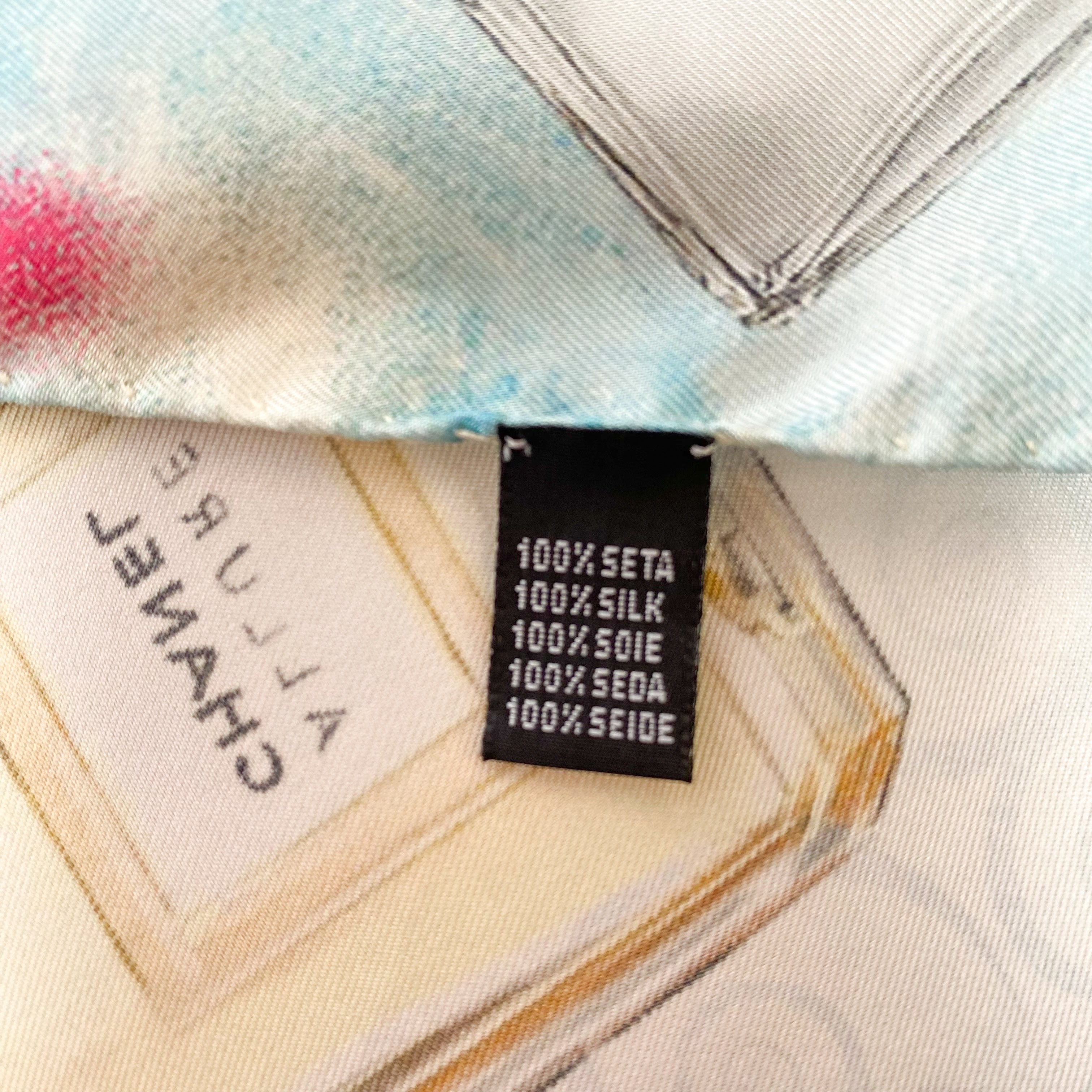 Perfume Bottle Design Silk Scarf