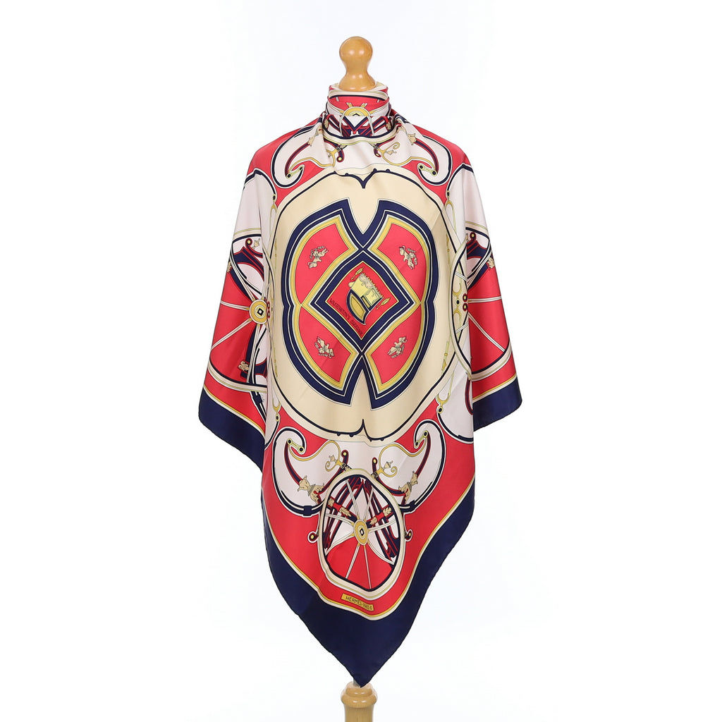 Hermès Washington’s Carriage Silk Scarf