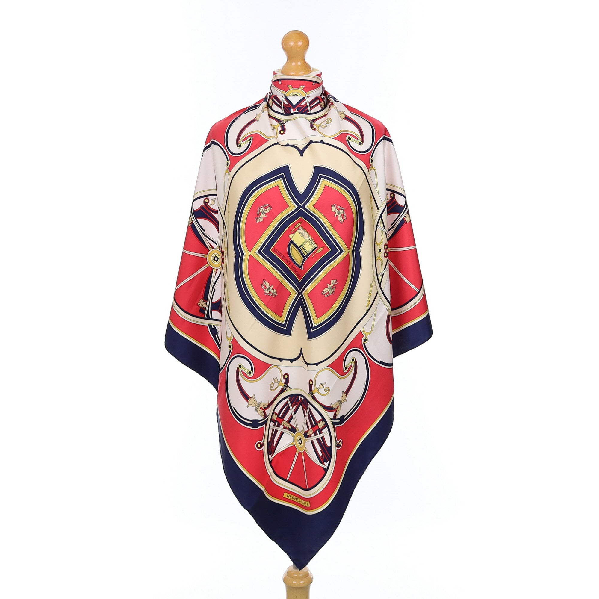 Hermès Washington’s Carriage Silk Scarf