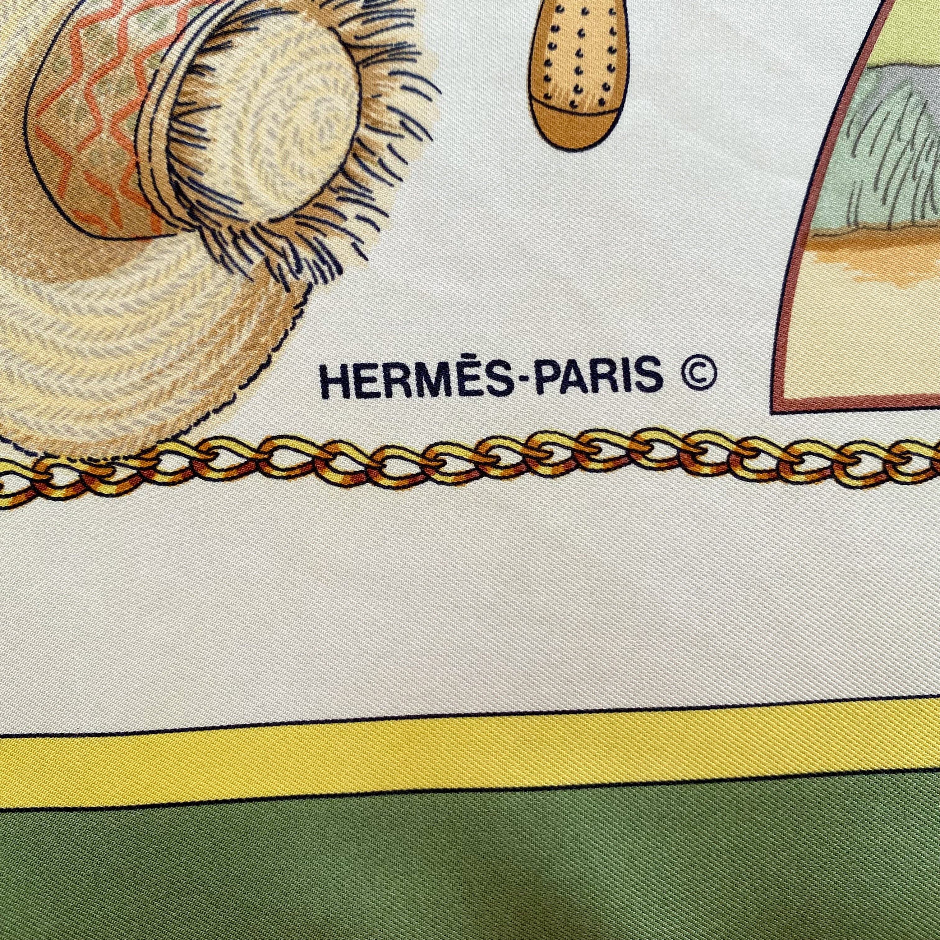 Hermès Chasses Exotiques Silk Scarf