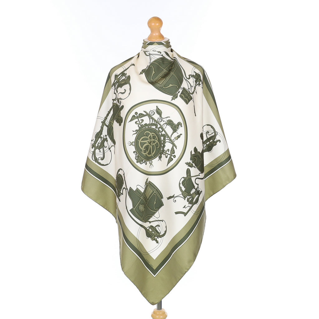 Hermès Ex-Libris Silk Scarf