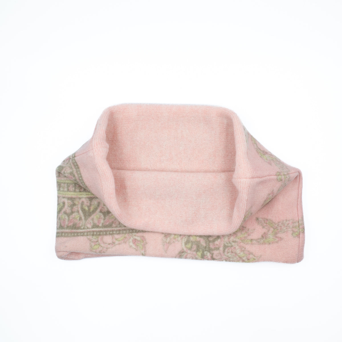 Baby Pink Patterned Neck Warmer