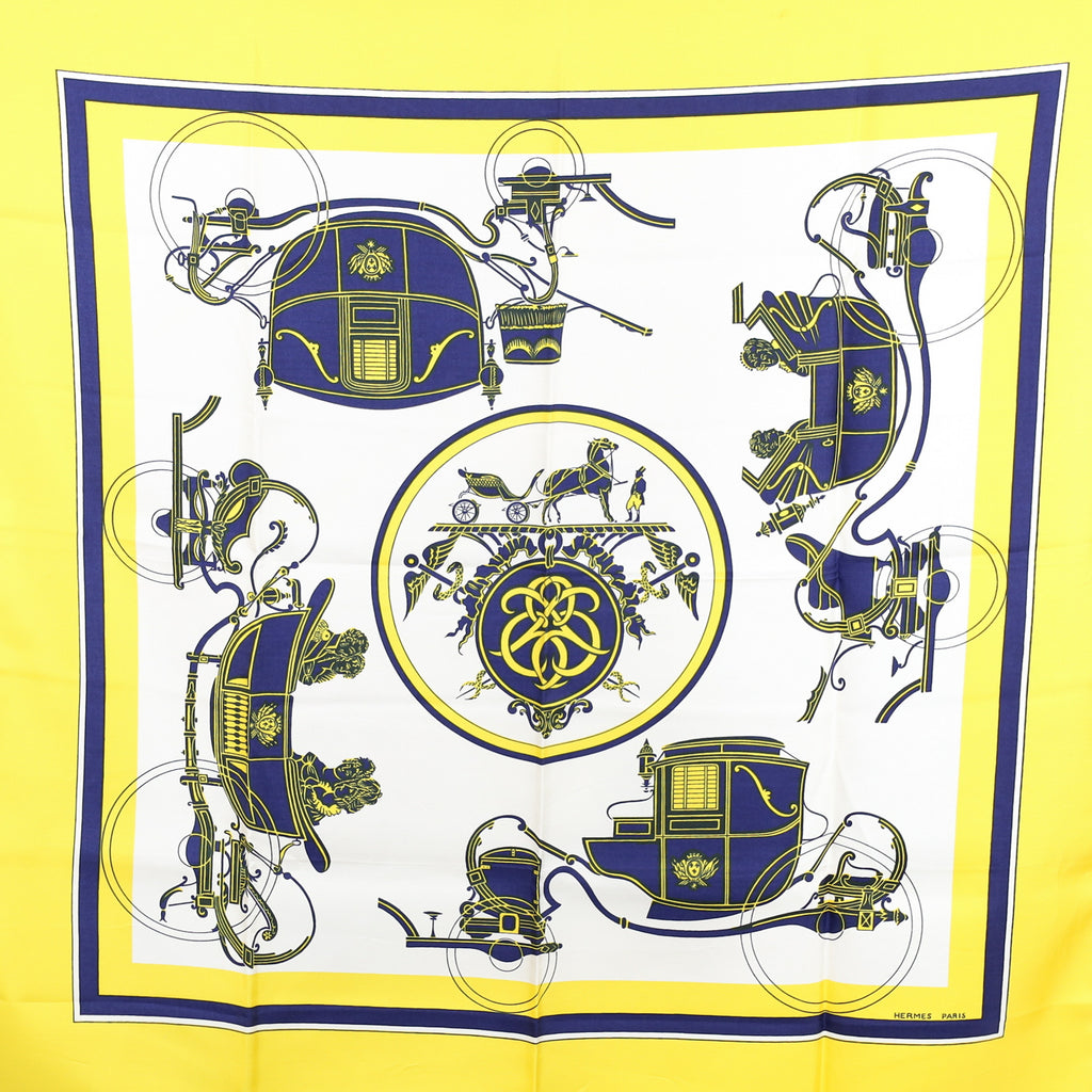Pristine Boxed Hermès Ex Libris Silk Scarf