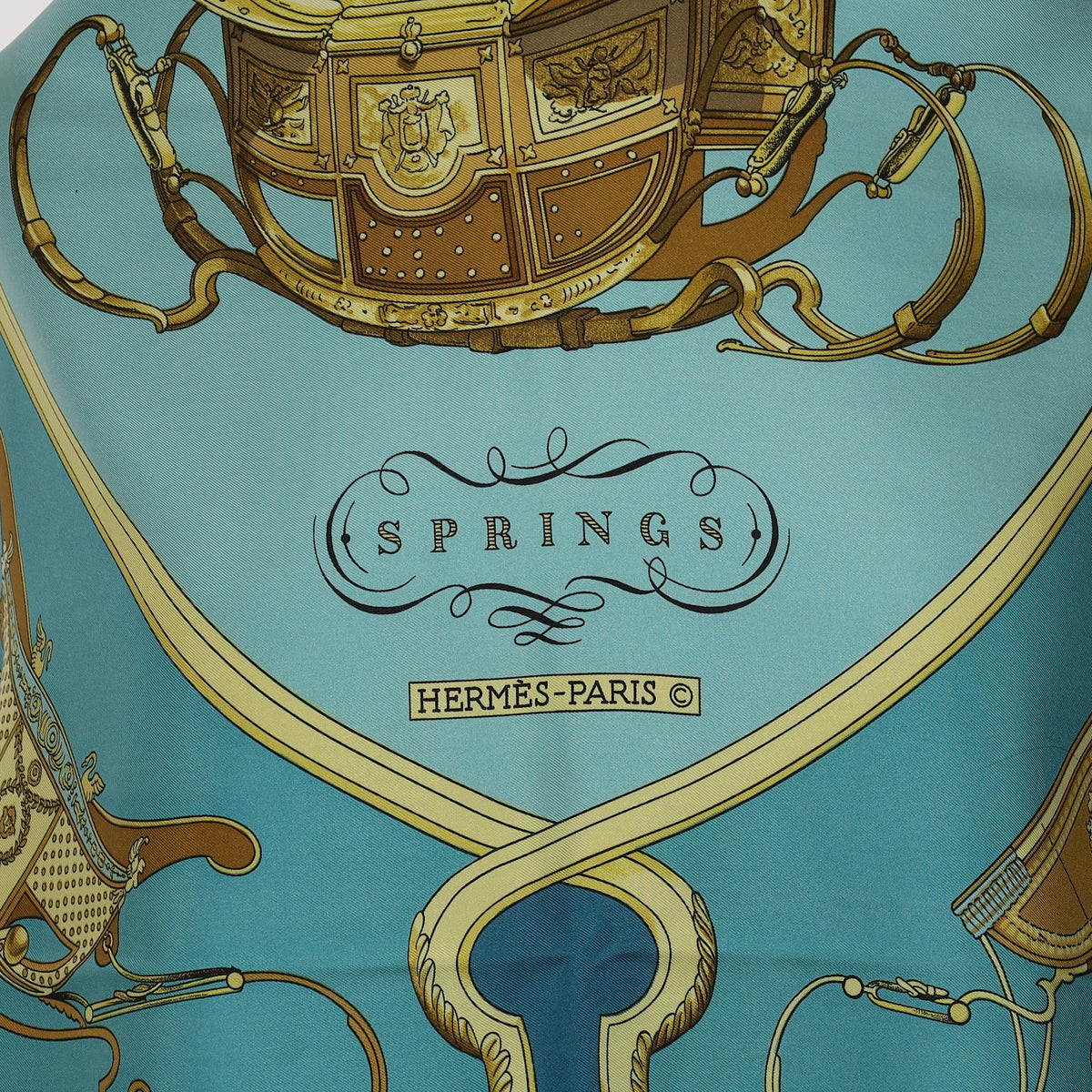 Hermès Springs Silk Scarf