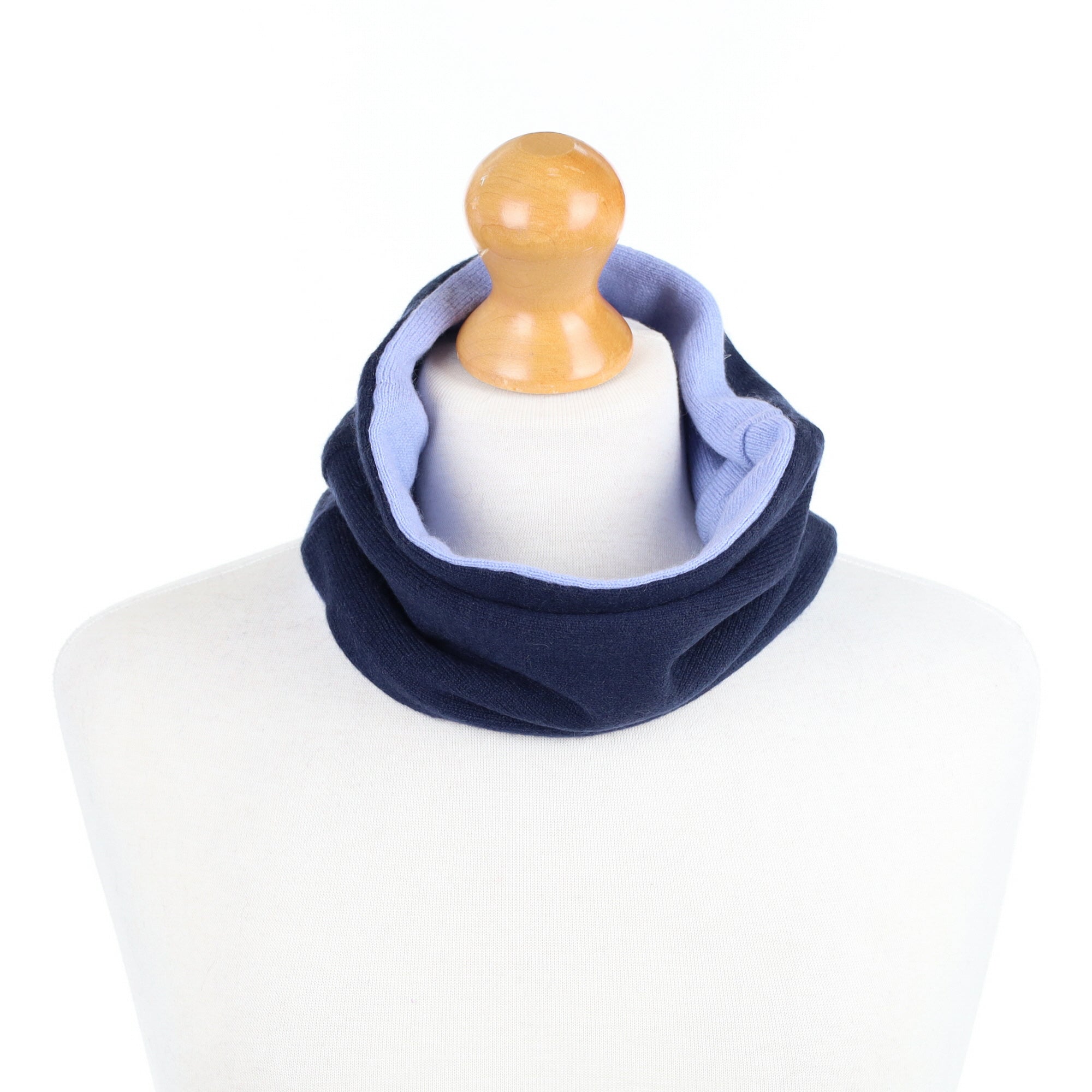 Navy and Bluebell Blue Neck Warmer