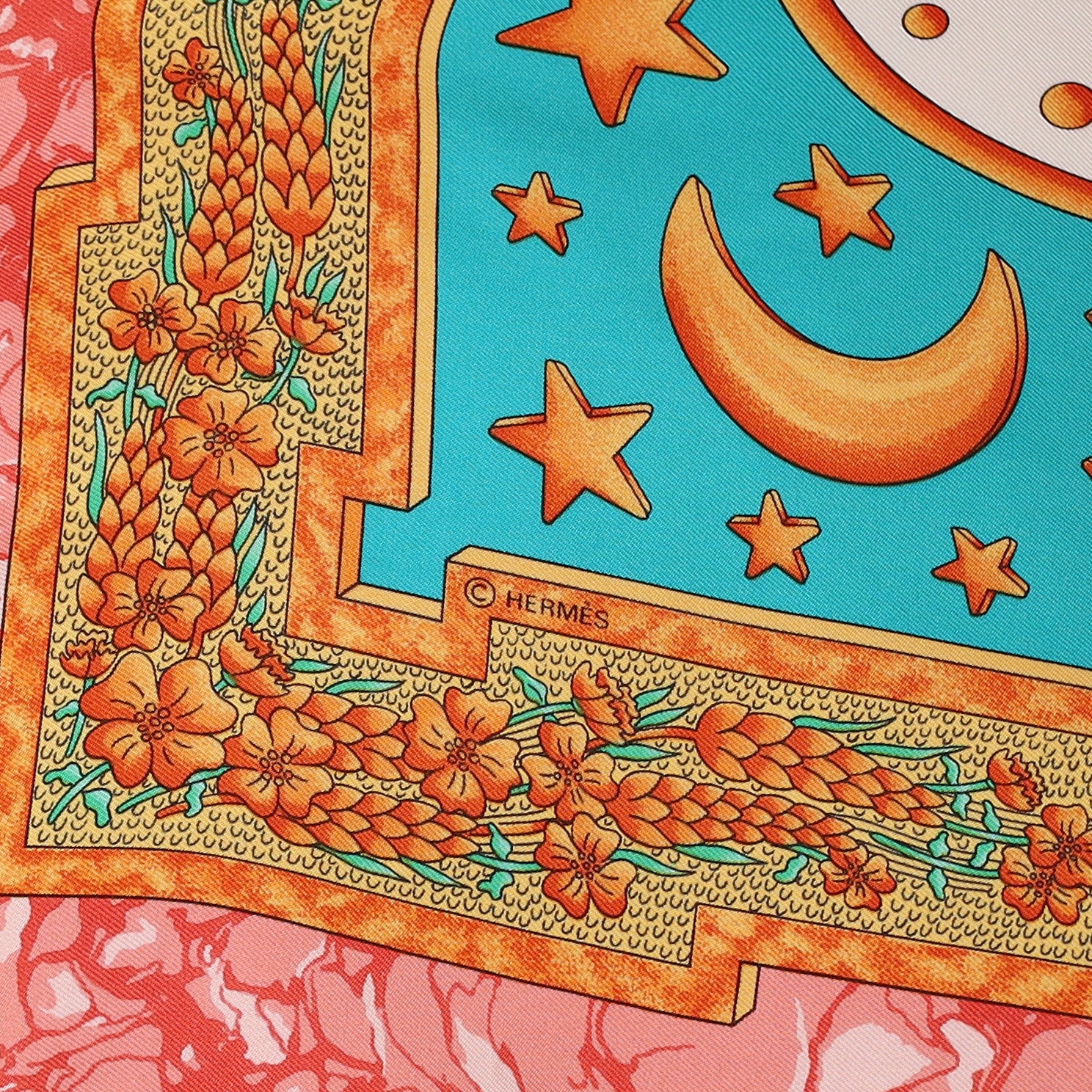 Brand New Boxed Hermès Gloria Soli Silk Scarf Quite Rare
