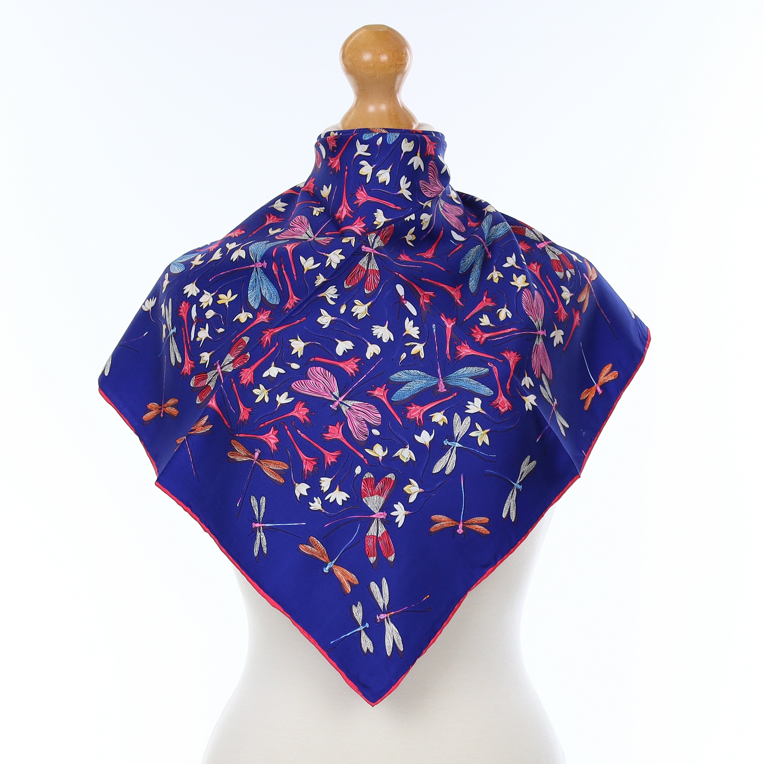 Dragonfly Design Silk Scarf