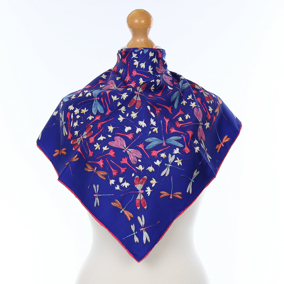 Dragonfly Design Silk Scarf