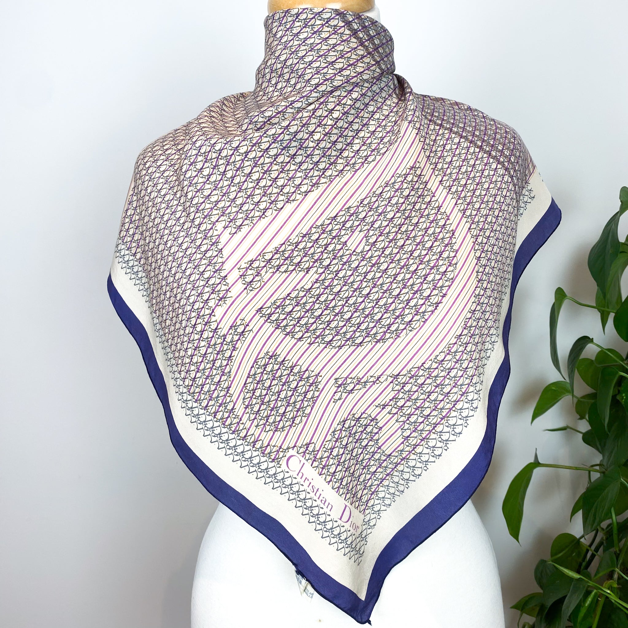 Christian Dior Small Chiffon Silk Scarf