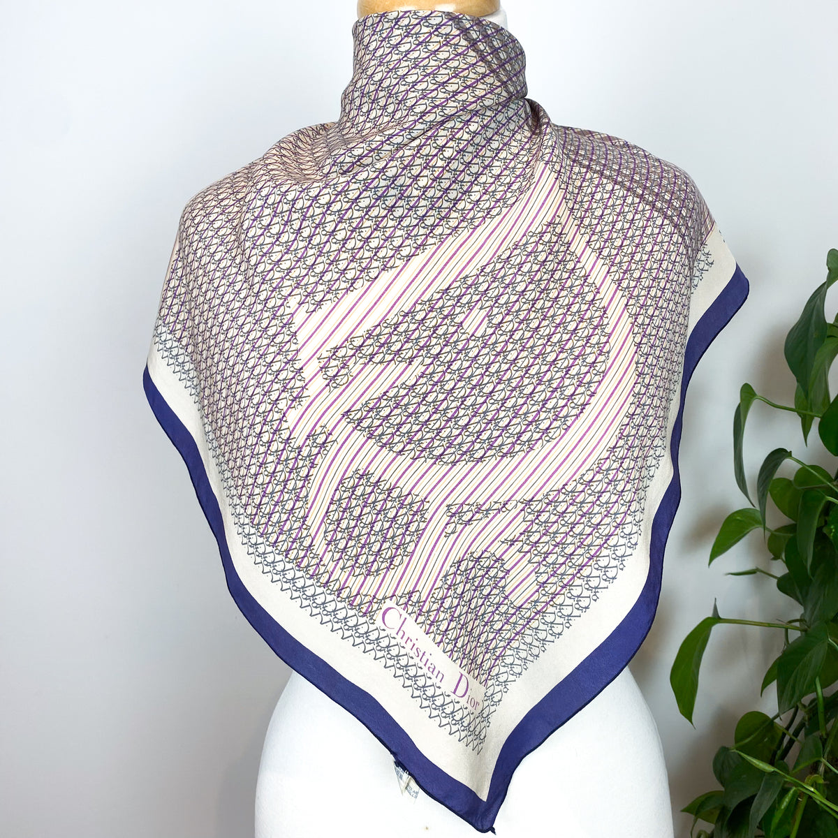 Christian Dior Small Chiffon Silk Scarf
