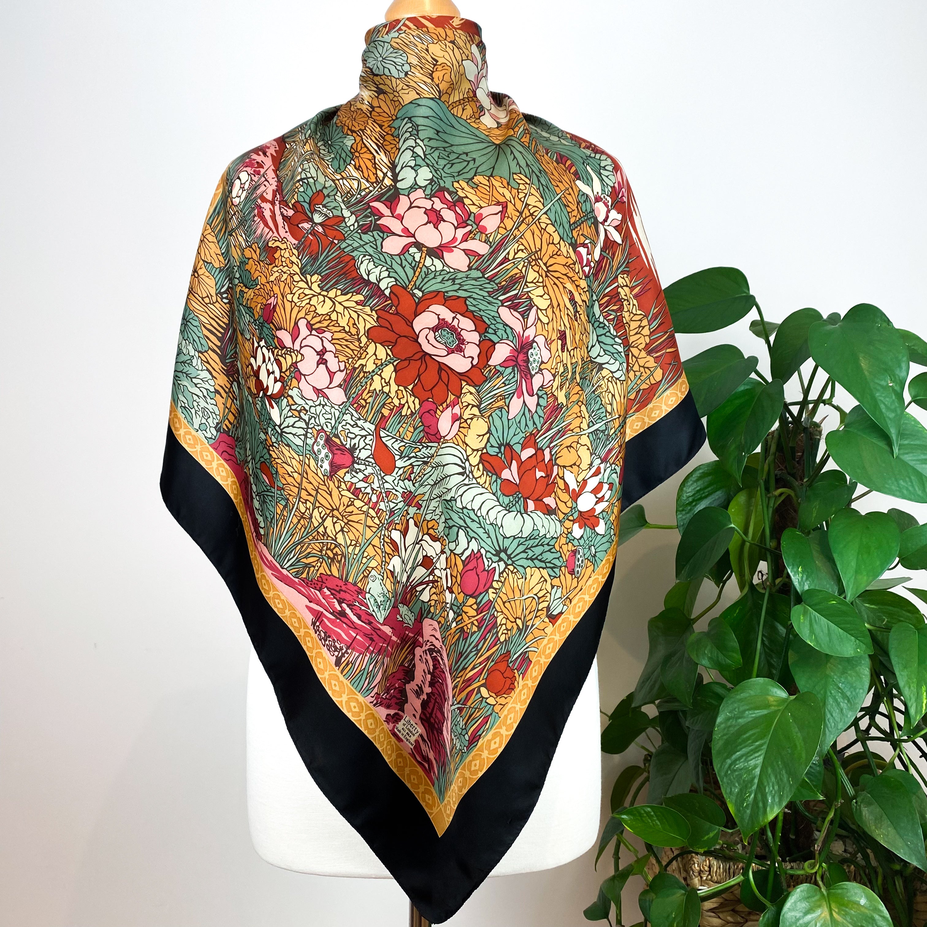 1980’s Liberty Floral Silk Scarf