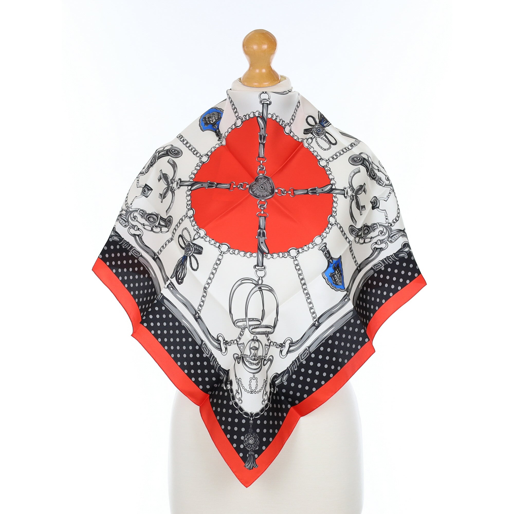 Brand New Peter Hahn Equestrian Silk Scarf